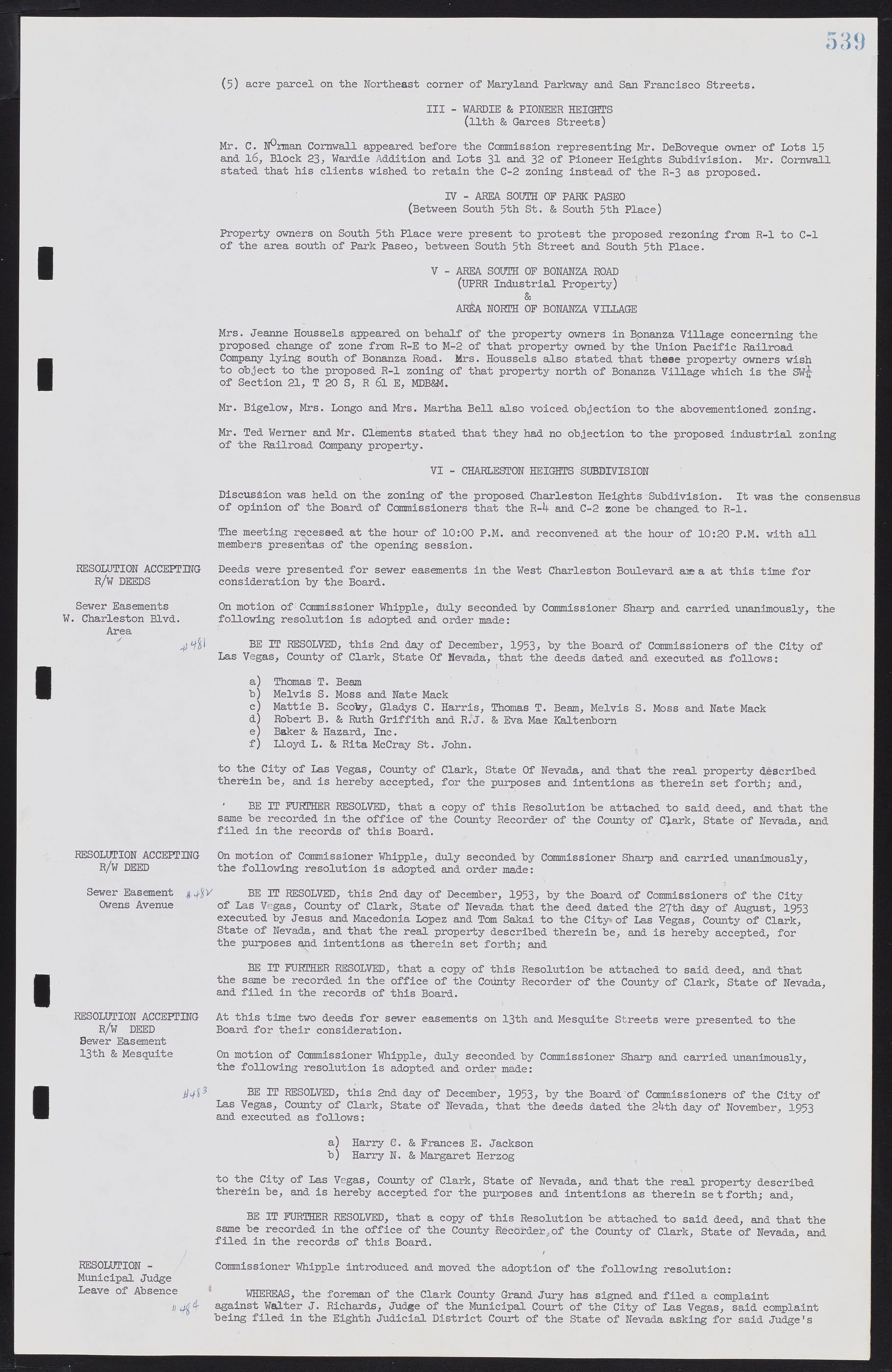 Las Vegas City Commission Minutes, May 26, 1952 to February 17, 1954, lvc000008-569