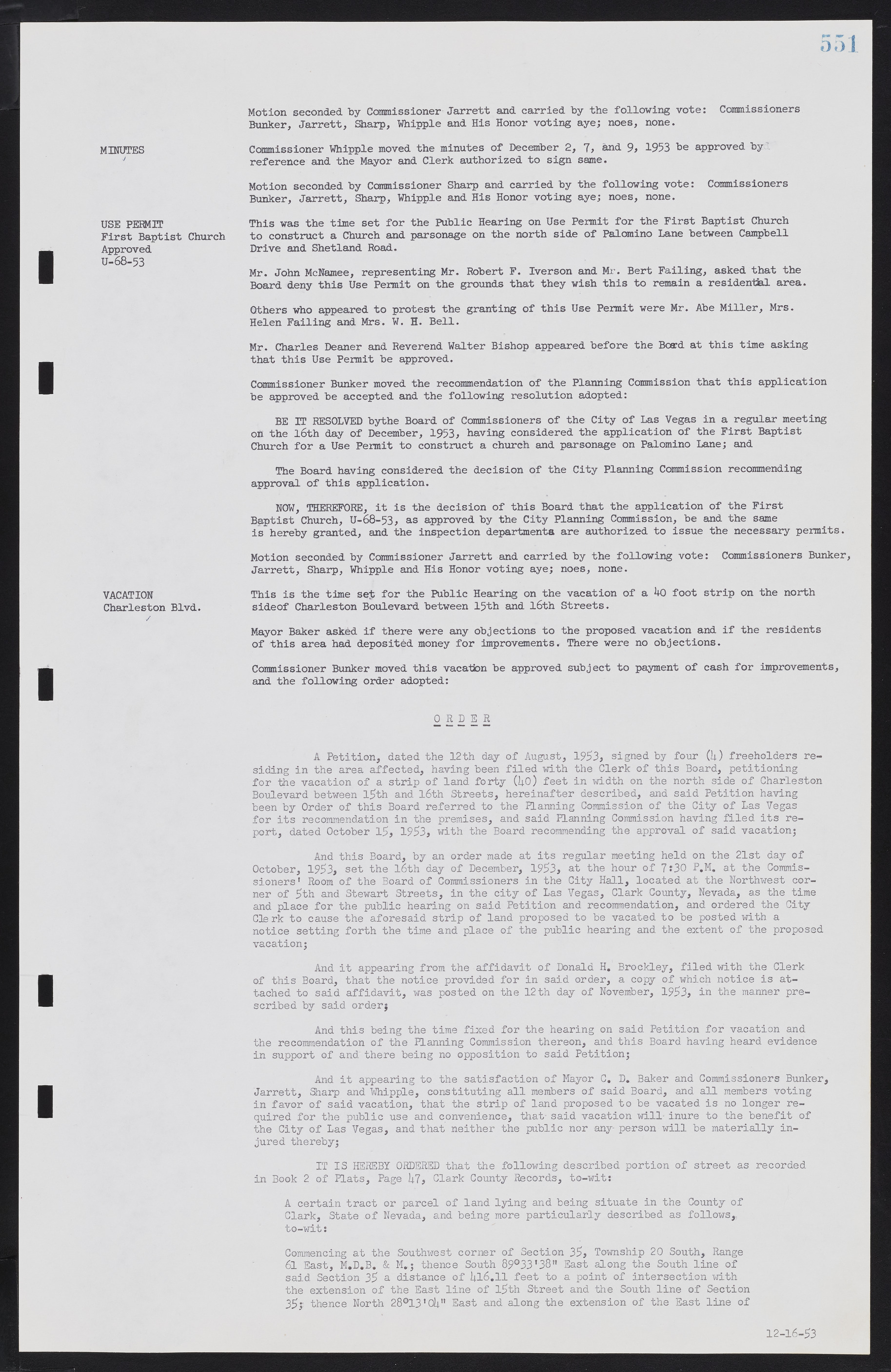 Las Vegas City Commission Minutes, May 26, 1952 to February 17, 1954, lvc000008-581