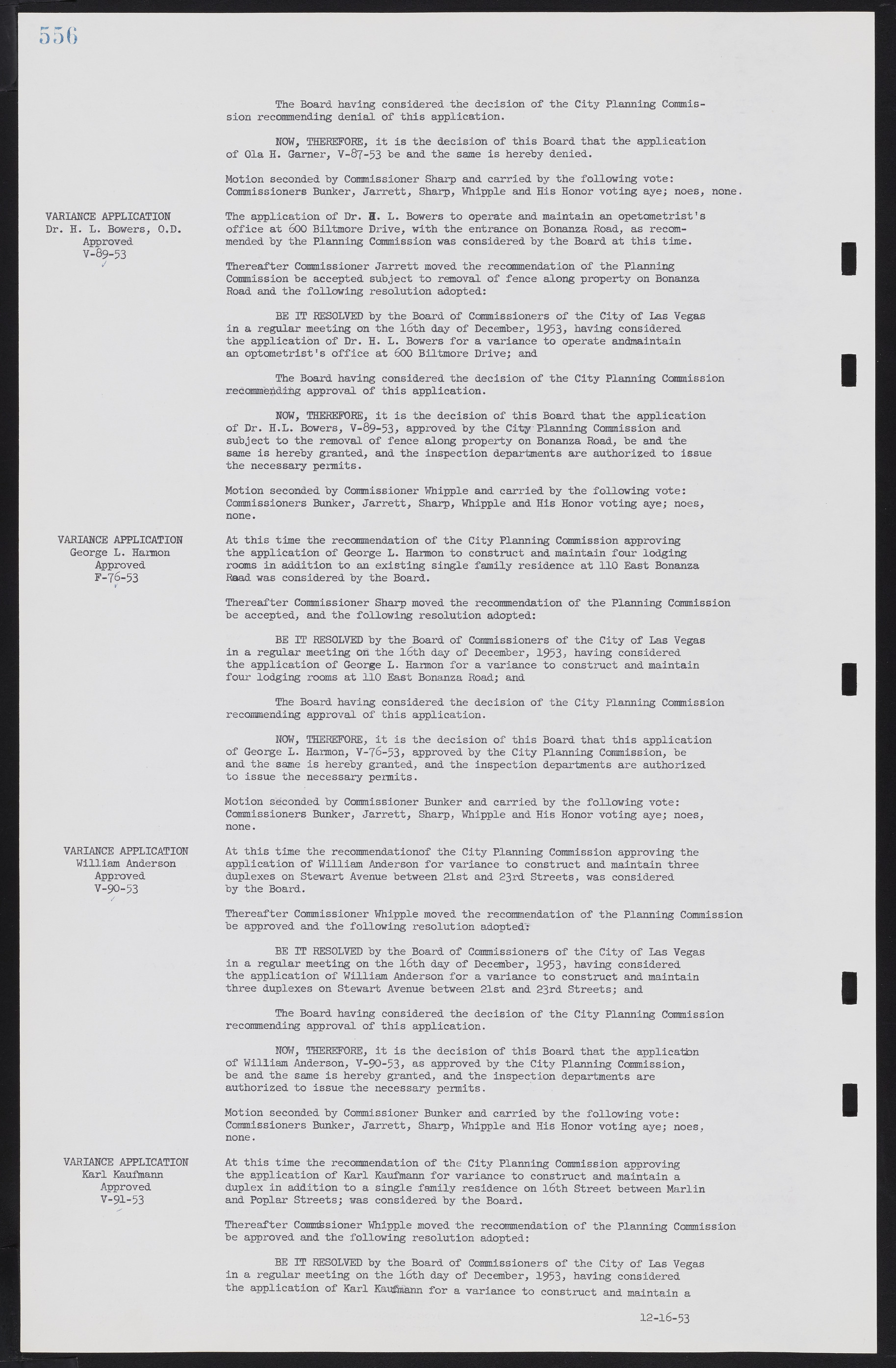 Las Vegas City Commission Minutes, May 26, 1952 to February 17, 1954, lvc000008-586