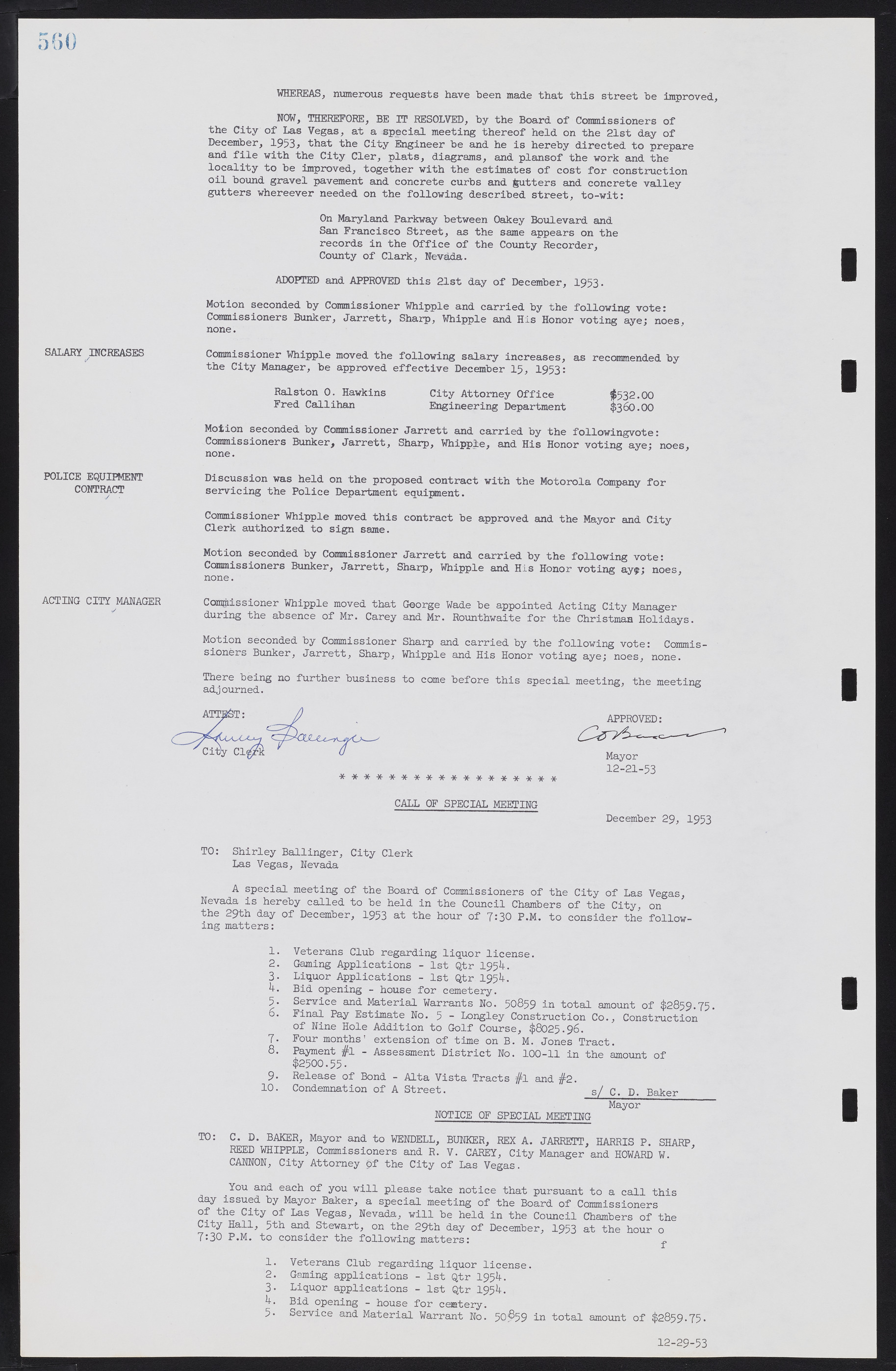 Las Vegas City Commission Minutes, May 26, 1952 to February 17, 1954, lvc000008-590