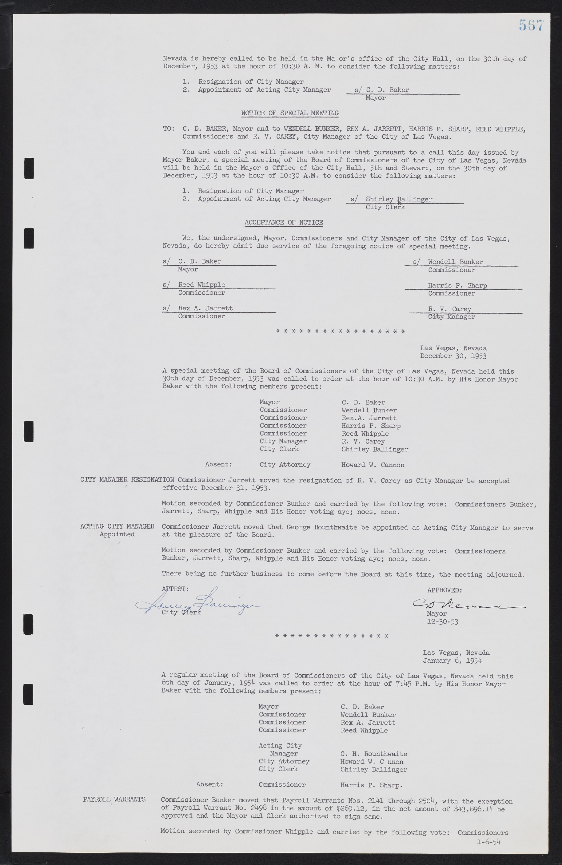 Las Vegas City Commission Minutes, May 26, 1952 to February 17, 1954, lvc000008-597