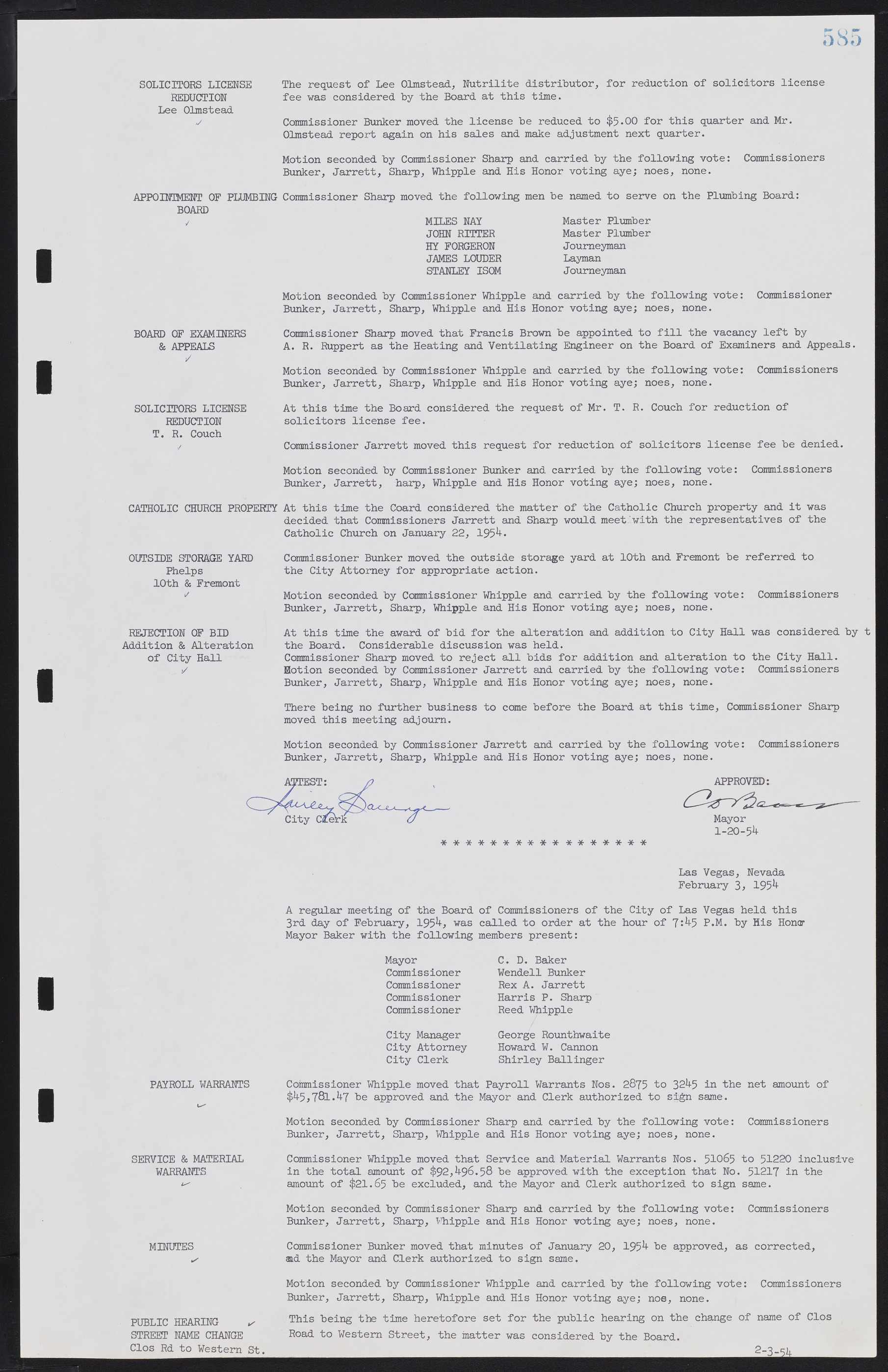Las Vegas City Commission Minutes, May 26, 1952 to February 17, 1954, lvc000008-615