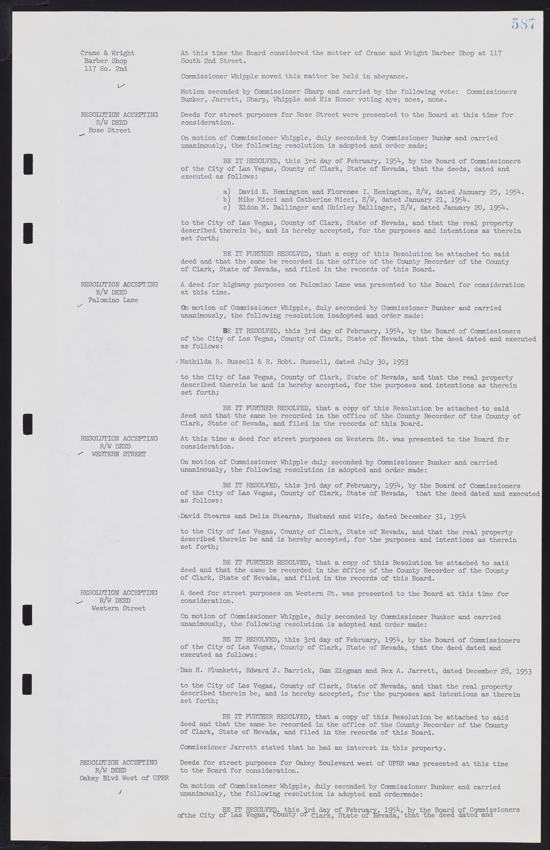 Las Vegas City Commission Minutes, May 26, 1952 to February 17, 1954, lvc000008-617