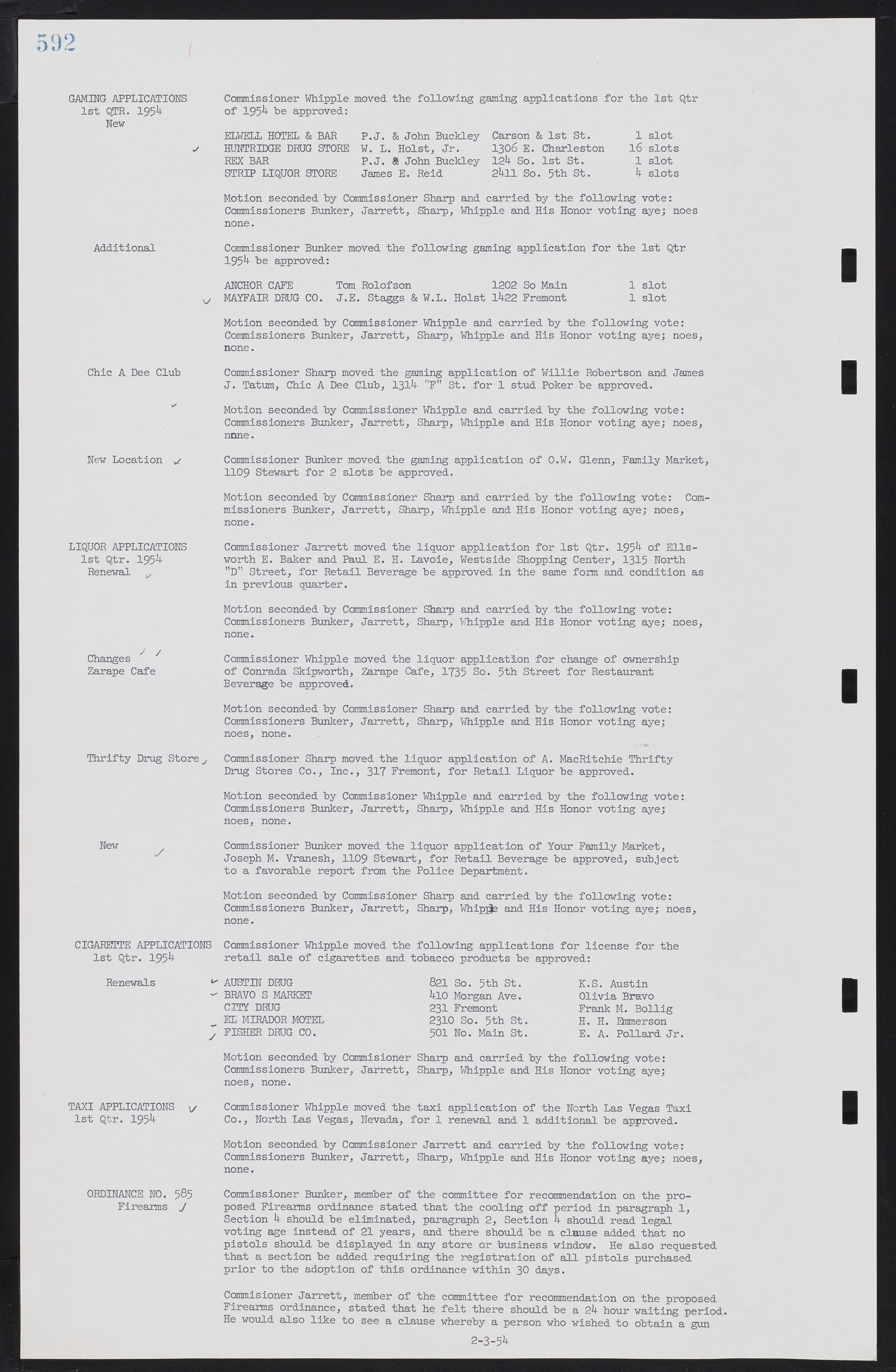 Las Vegas City Commission Minutes, May 26, 1952 to February 17, 1954, lvc000008-622