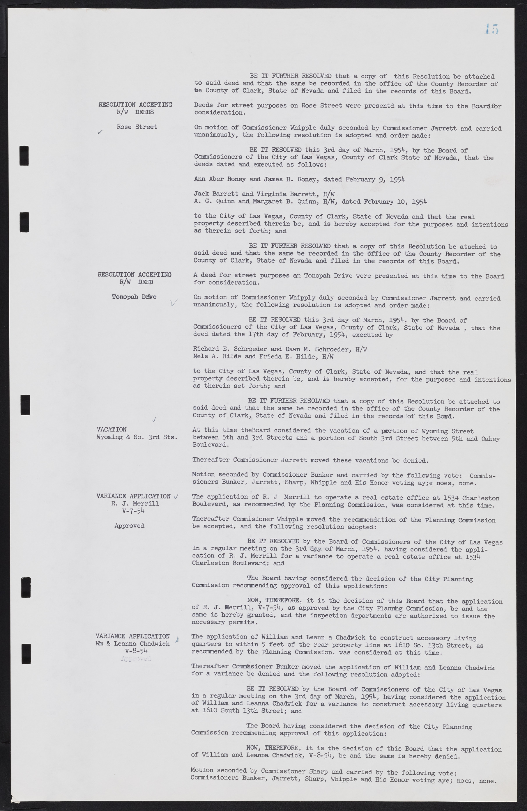 Las Vegas City Commission Minutes, February 17, 1954 to September 21, 1955, lvc000009-19