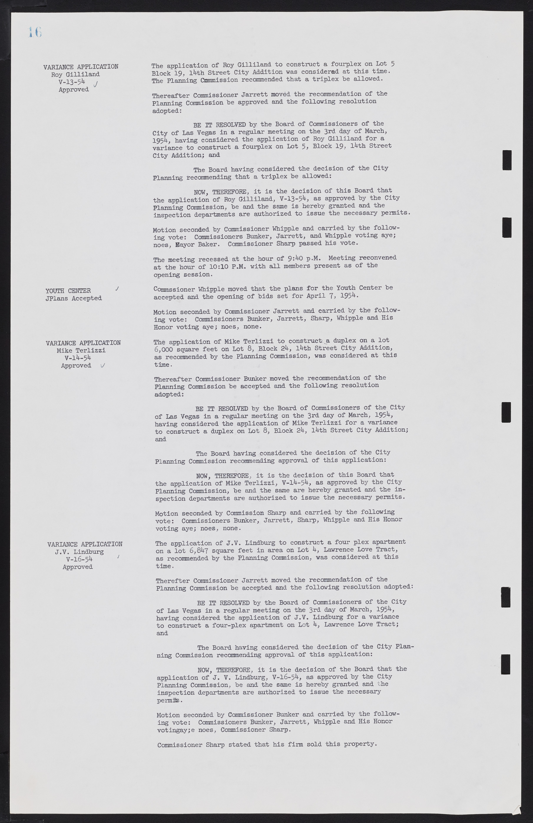 Las Vegas City Commission Minutes, February 17, 1954 to September 21, 1955, lvc000009-20