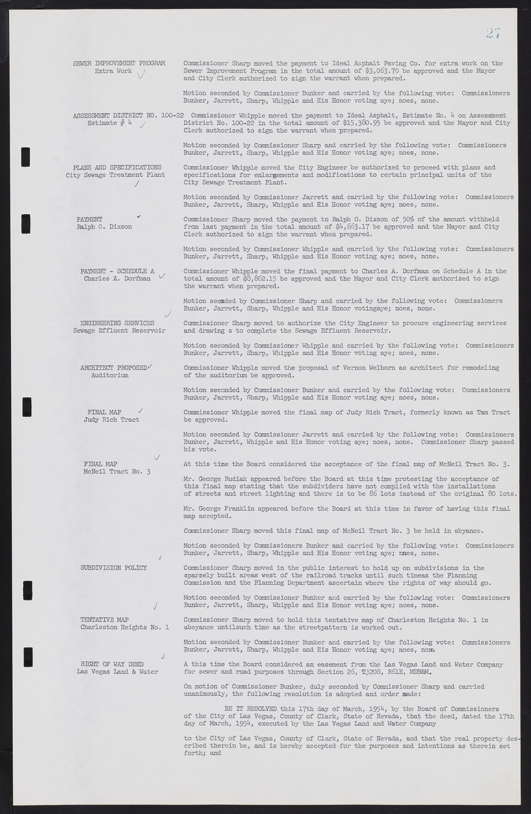 Las Vegas City Commission Minutes, February 17, 1954 to September 21, 1955, lvc000009-31