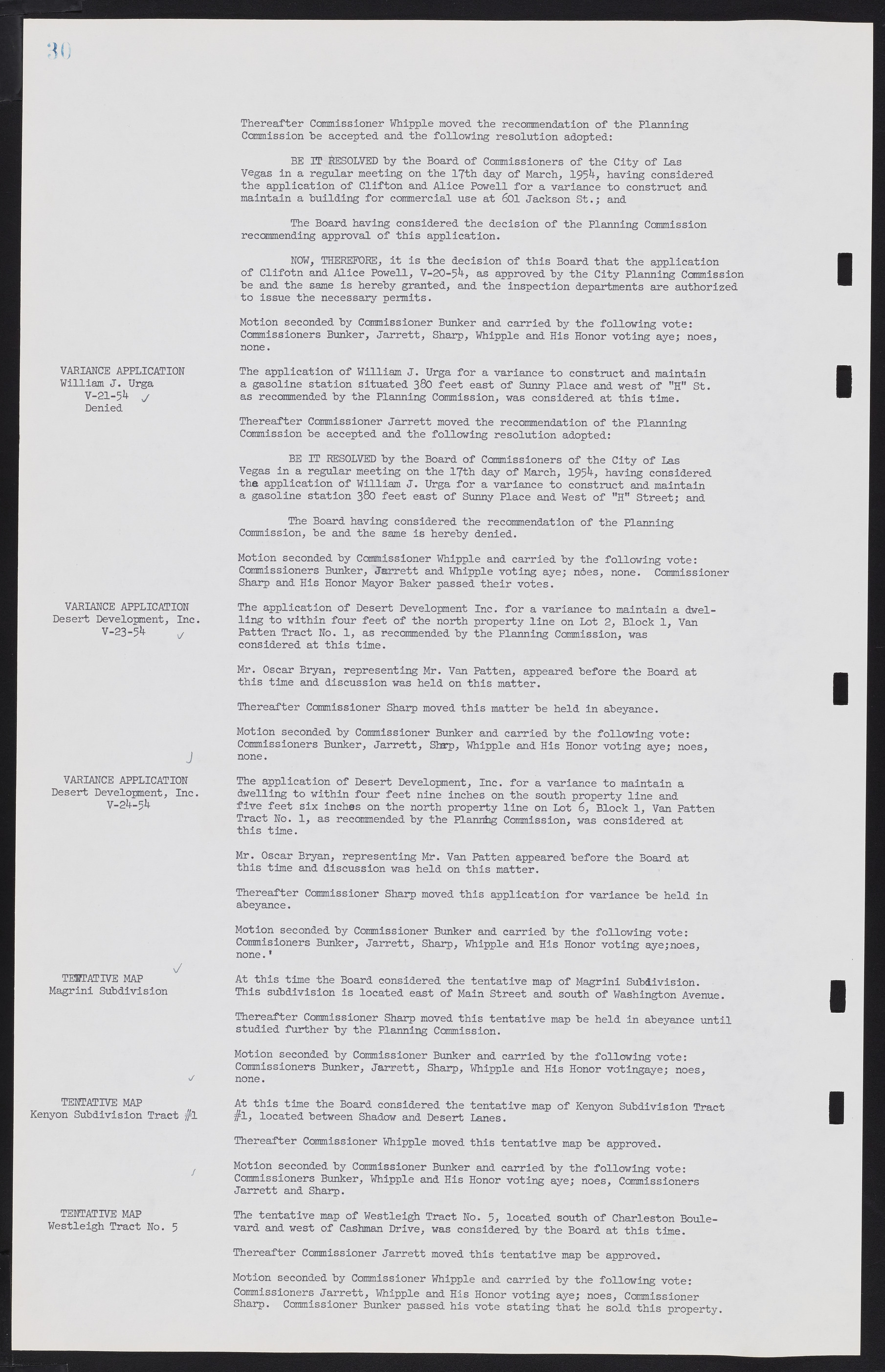 Las Vegas City Commission Minutes, February 17, 1954 to September 21, 1955, lvc000009-34