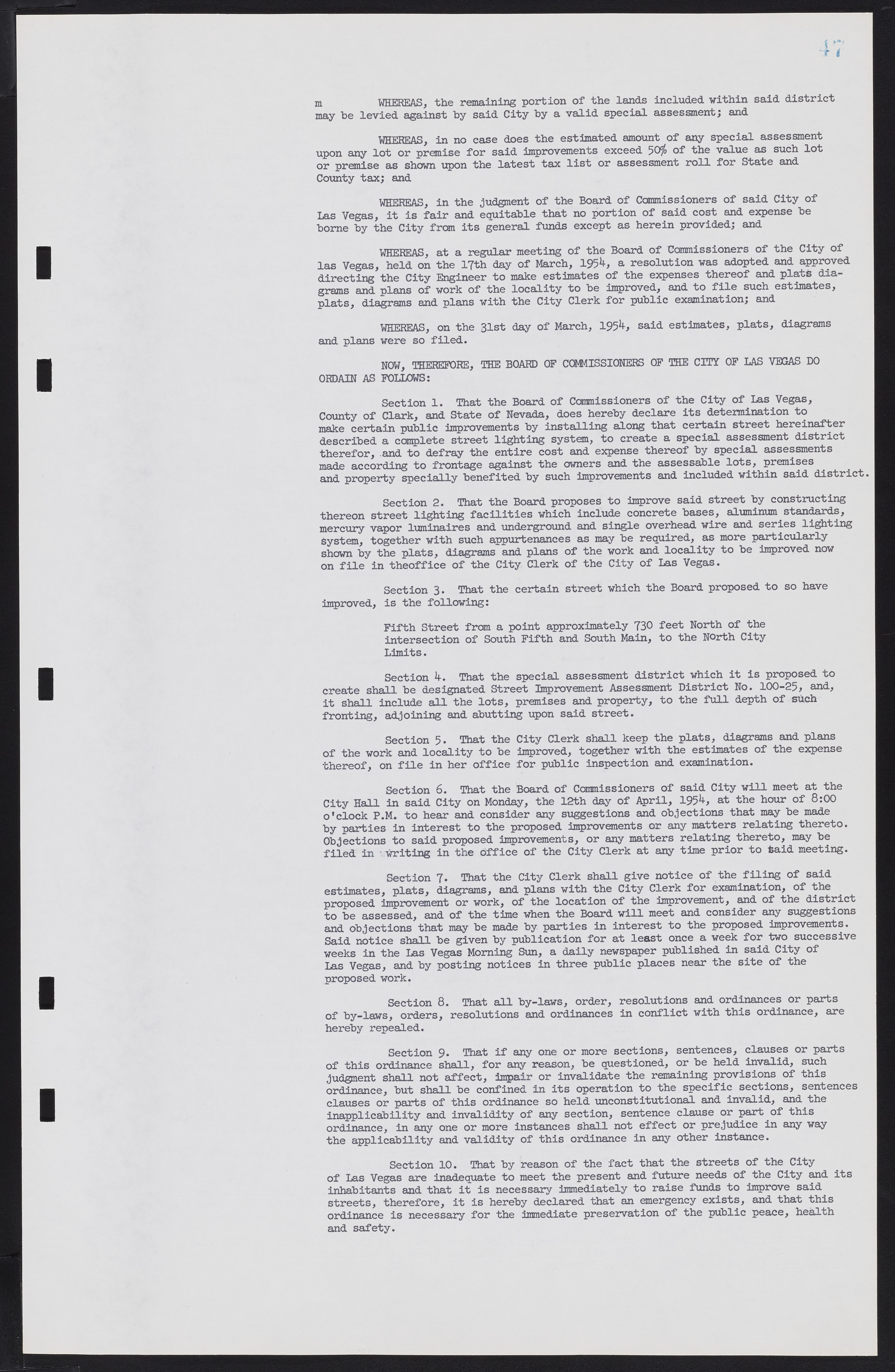 Las Vegas City Commission Minutes, February 17, 1954 to September 21, 1955, lvc000009-51