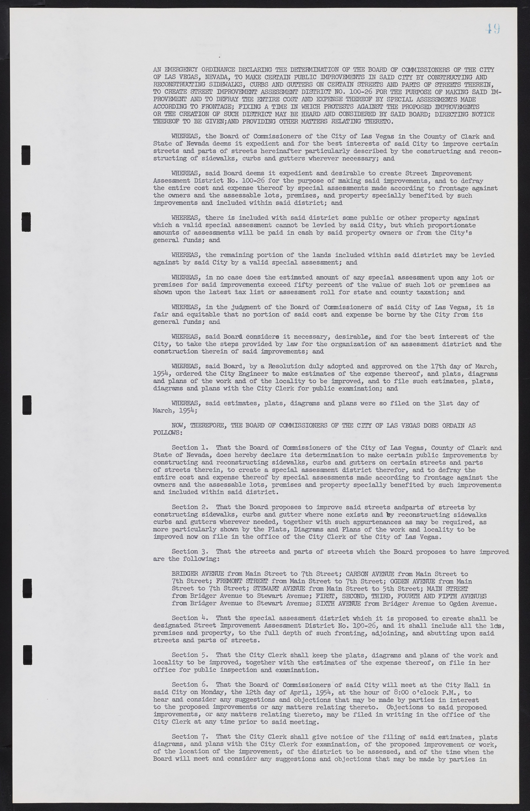 Las Vegas City Commission Minutes, February 17, 1954 to September 21, 1955, lvc000009-53