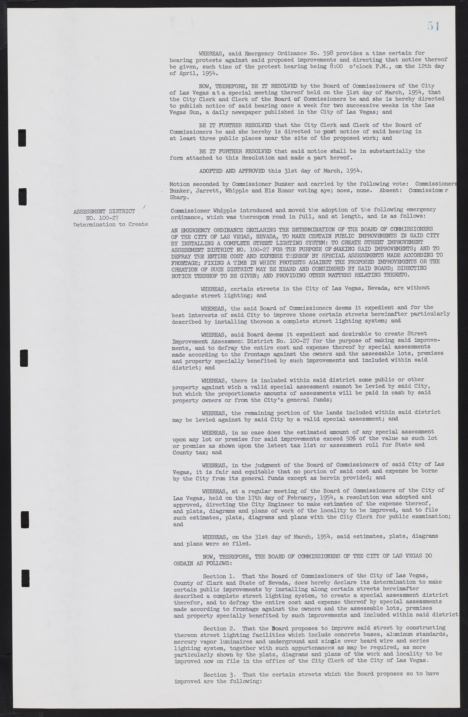 Las Vegas City Commission Minutes, February 17, 1954 to September 21, 1955, lvc000009-55