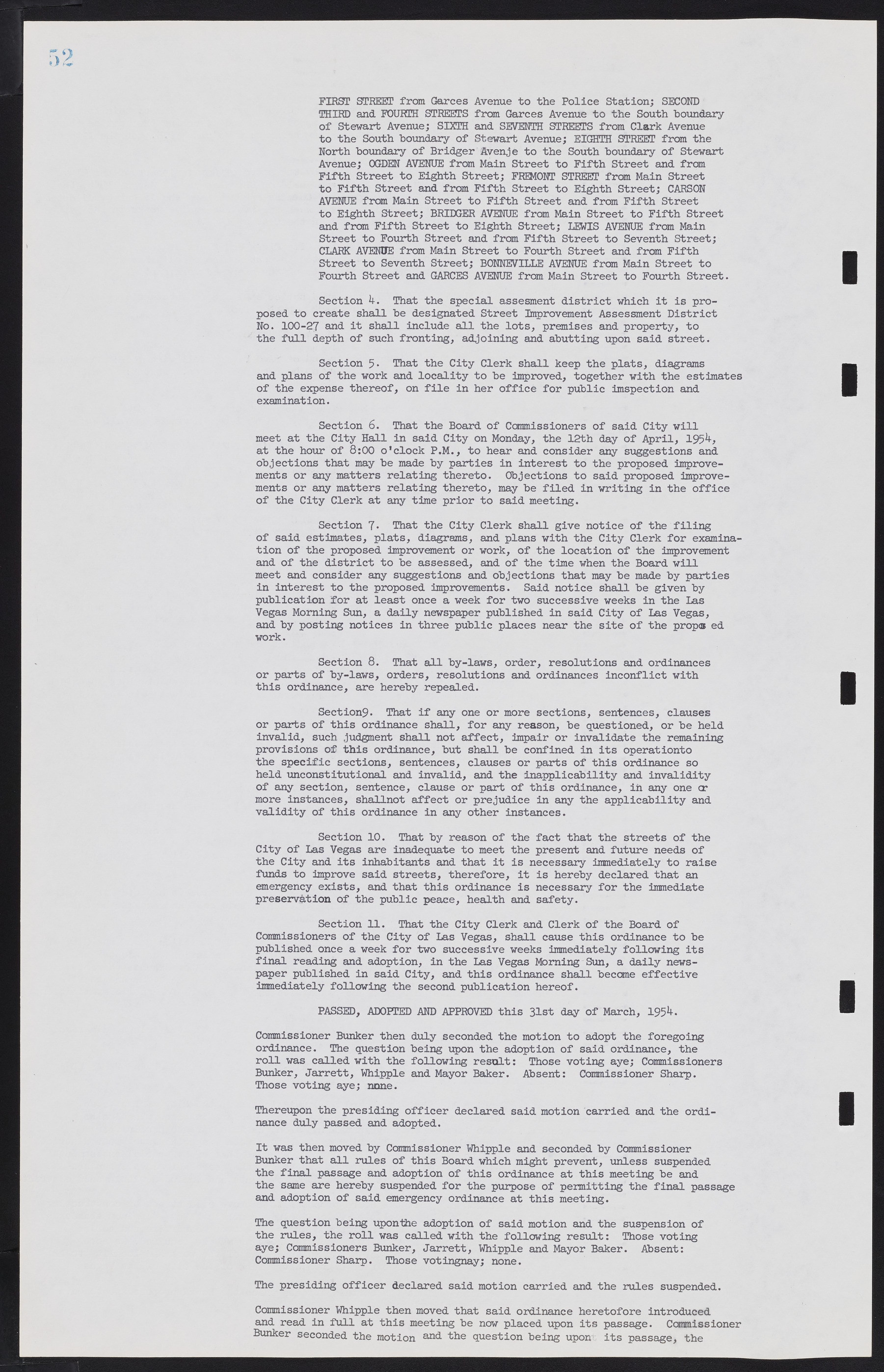 Las Vegas City Commission Minutes, February 17, 1954 to September 21, 1955, lvc000009-56