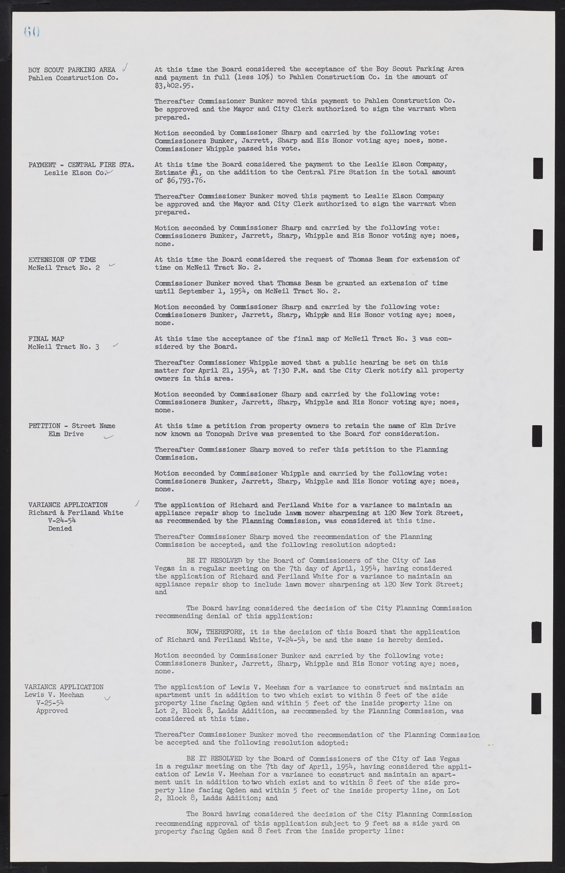 Las Vegas City Commission Minutes, February 17, 1954 to September 21, 1955, lvc000009-64