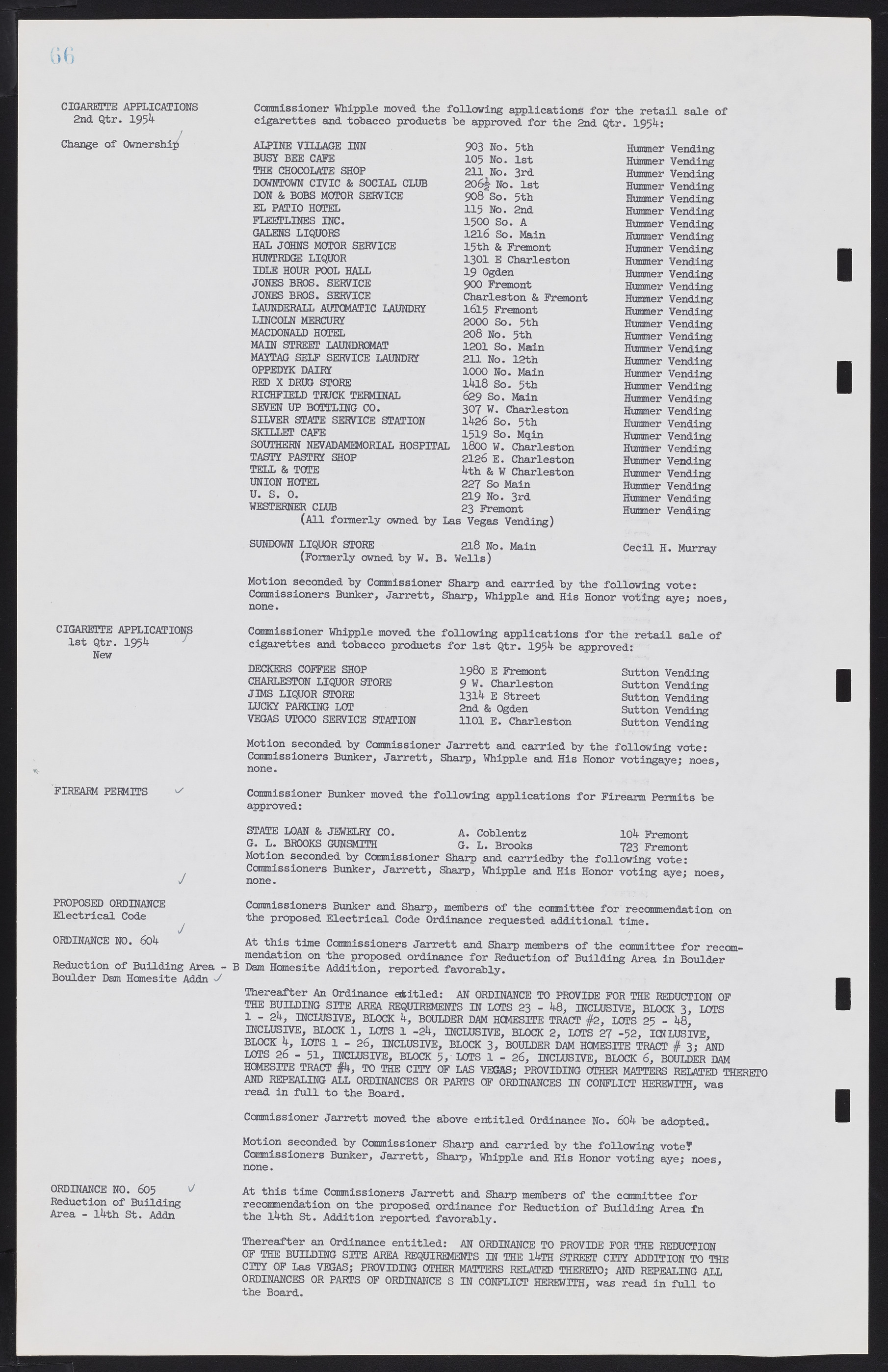 Las Vegas City Commission Minutes, February 17, 1954 to September 21, 1955, lvc000009-70