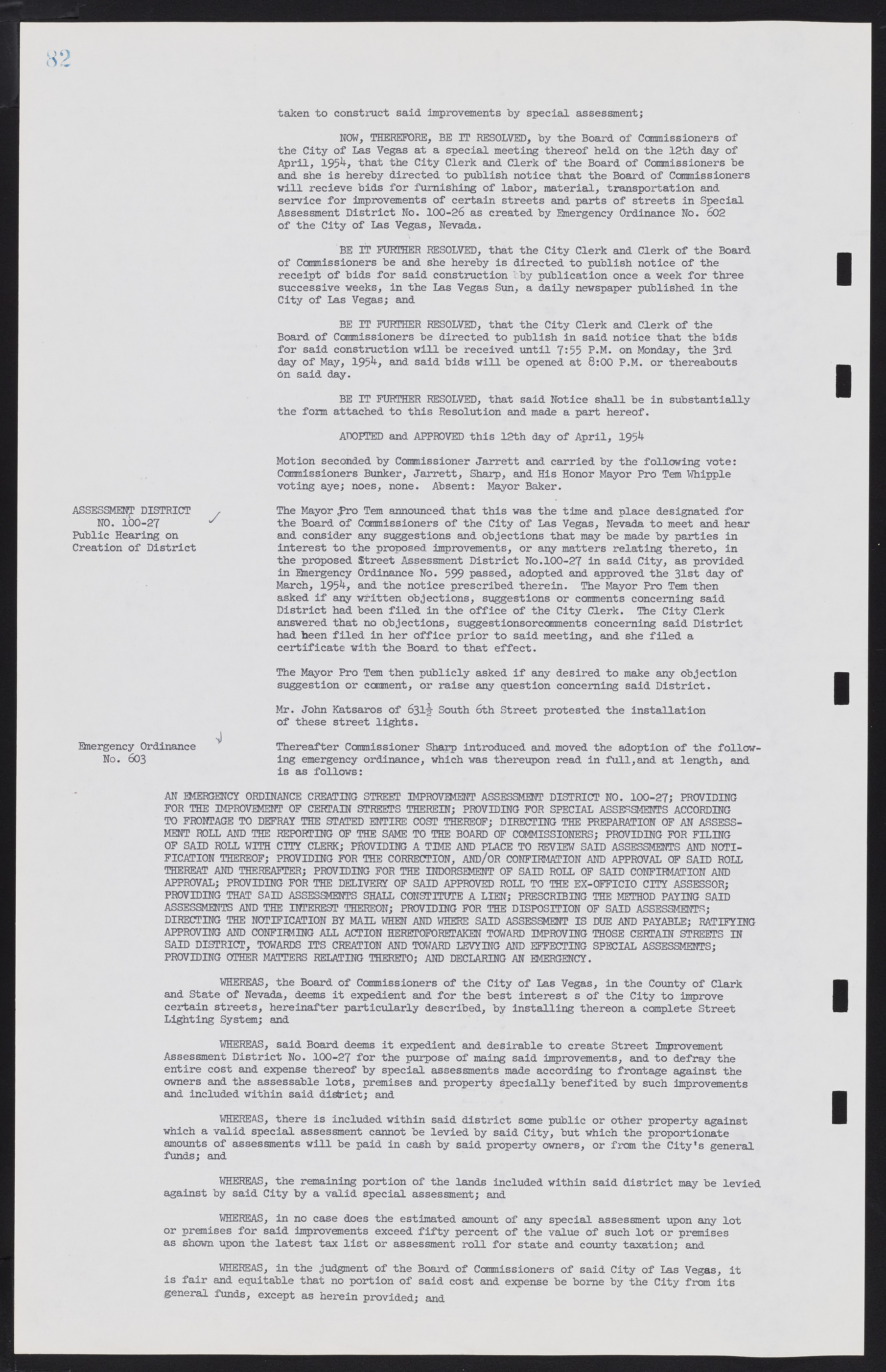 Las Vegas City Commission Minutes, February 17, 1954 to September 21, 1955, lvc000009-86