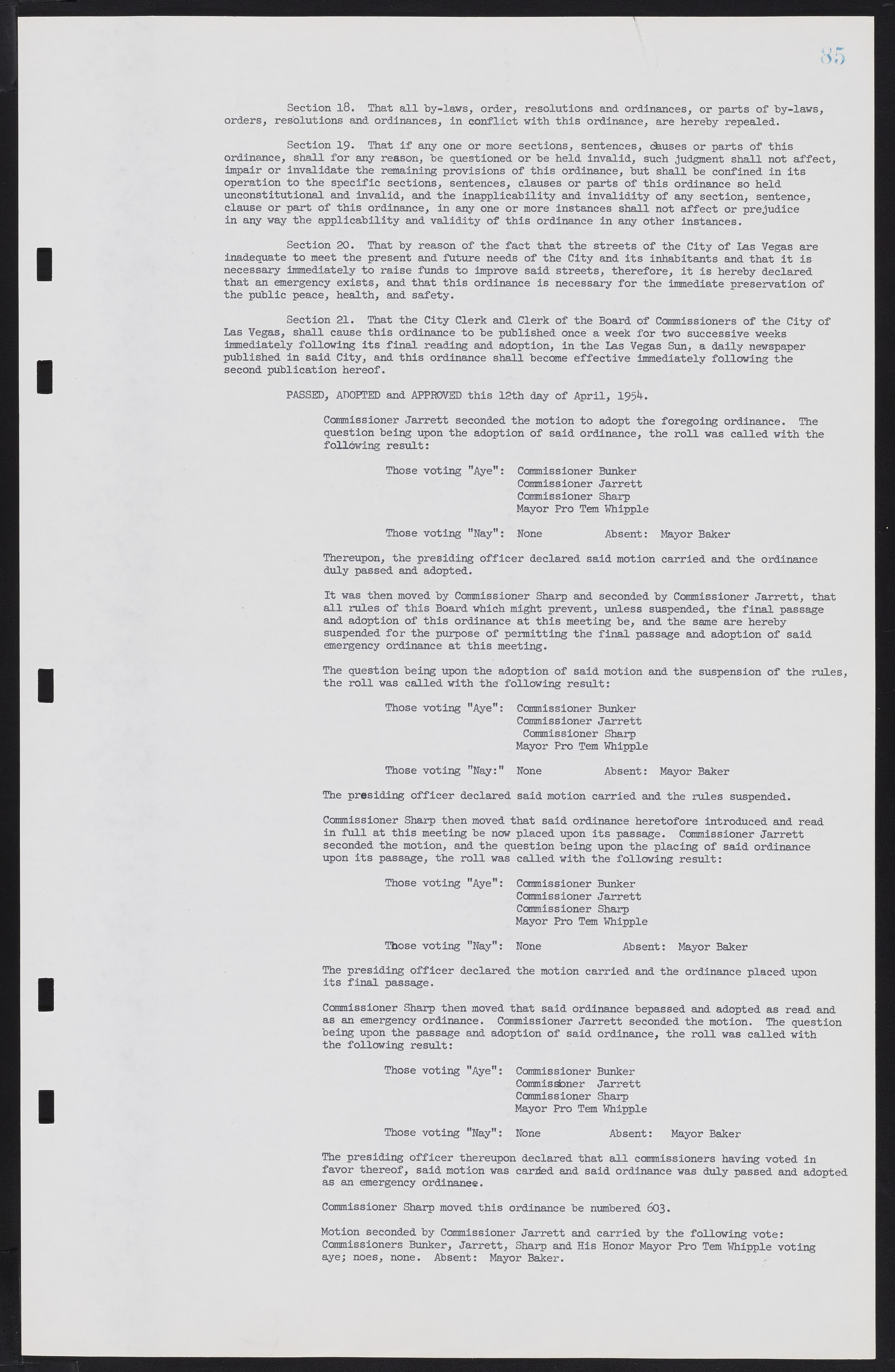 Las Vegas City Commission Minutes, February 17, 1954 to September 21, 1955, lvc000009-89