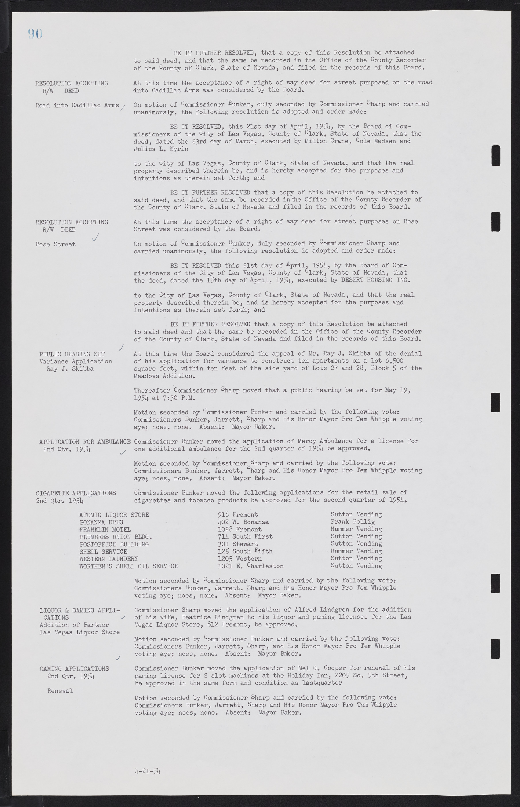 Las Vegas City Commission Minutes, February 17, 1954 to September 21, 1955, lvc000009-94