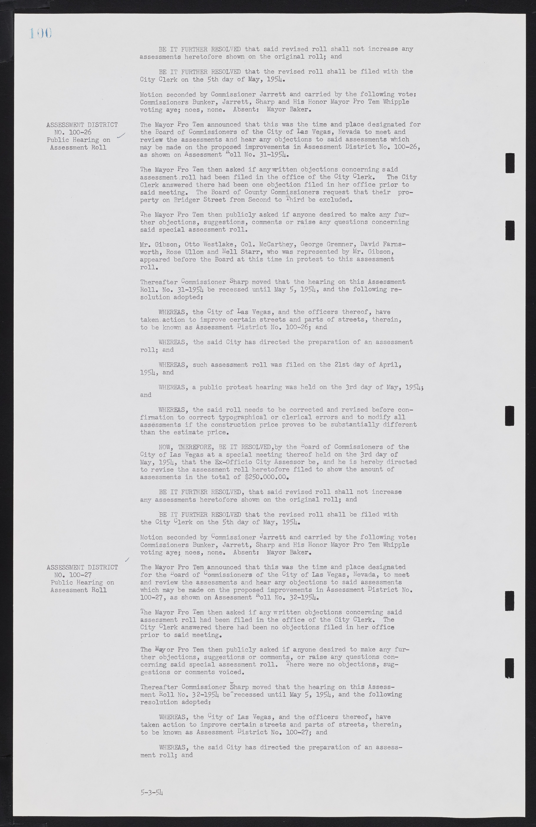 Las Vegas City Commission Minutes, February 17, 1954 to September 21, 1955, lvc000009-104