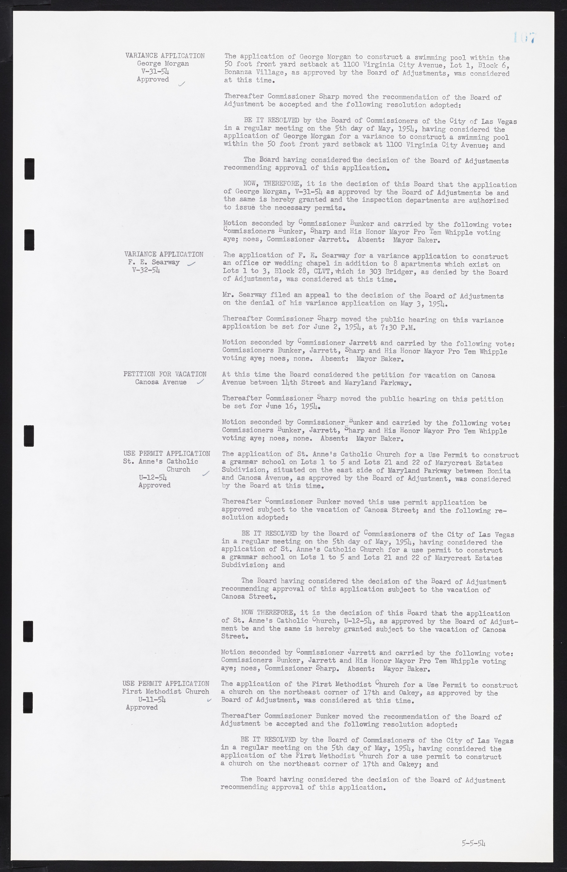 Las Vegas City Commission Minutes, February 17, 1954 to September 21, 1955, lvc000009-111