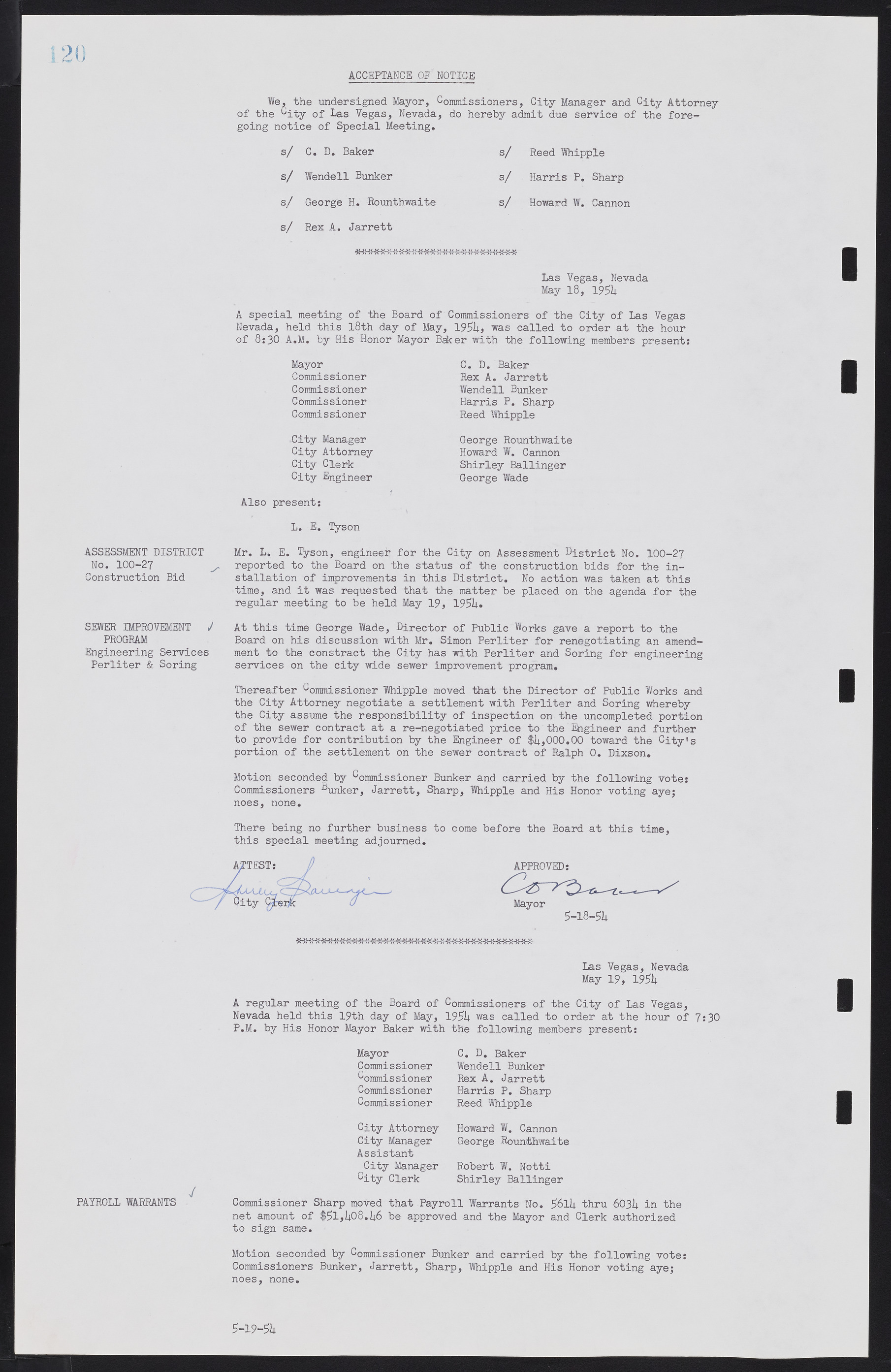 Las Vegas City Commission Minutes, February 17, 1954 to September 21, 1955, lvc000009-124