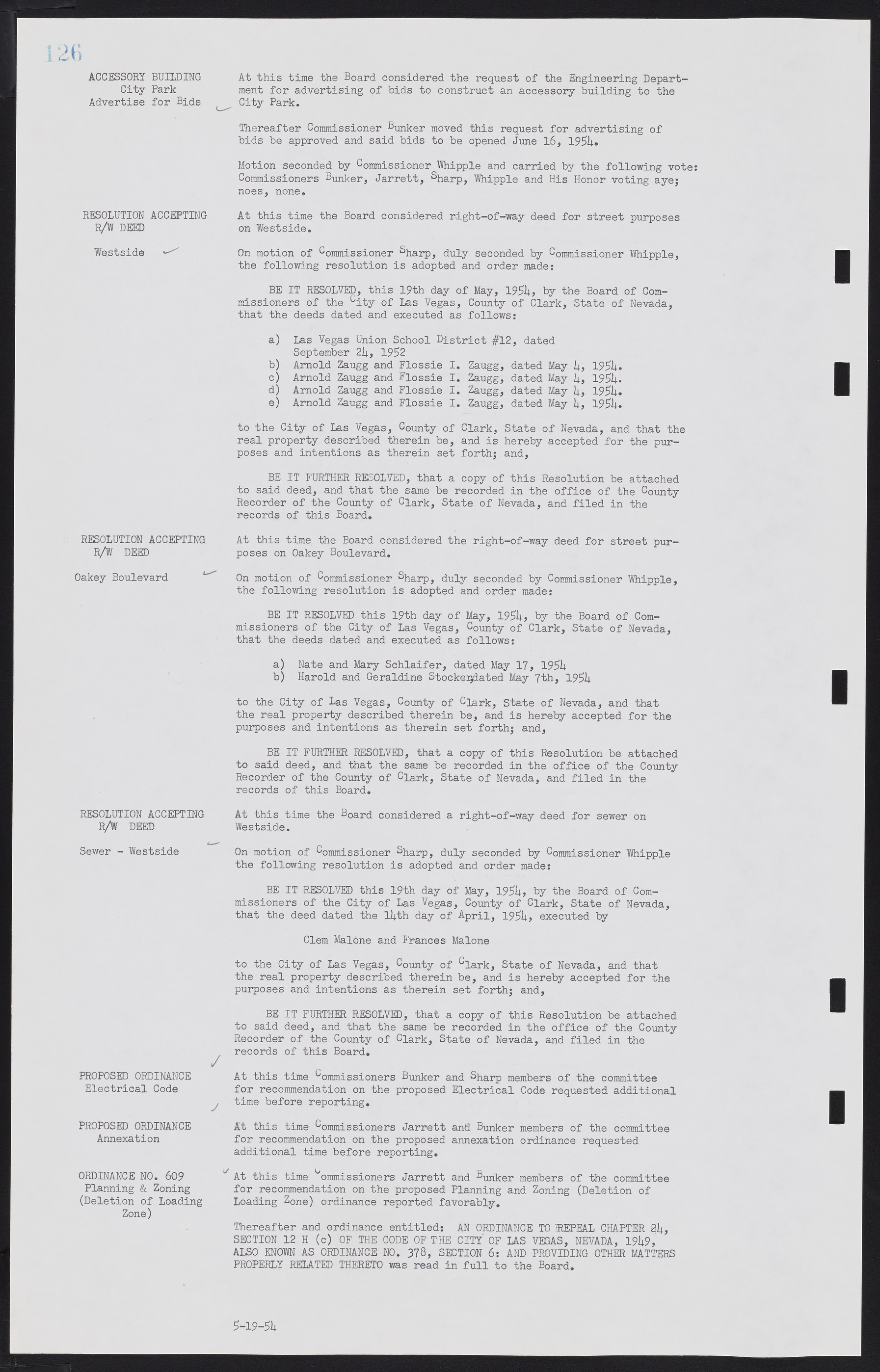 Las Vegas City Commission Minutes, February 17, 1954 to September 21, 1955, lvc000009-130