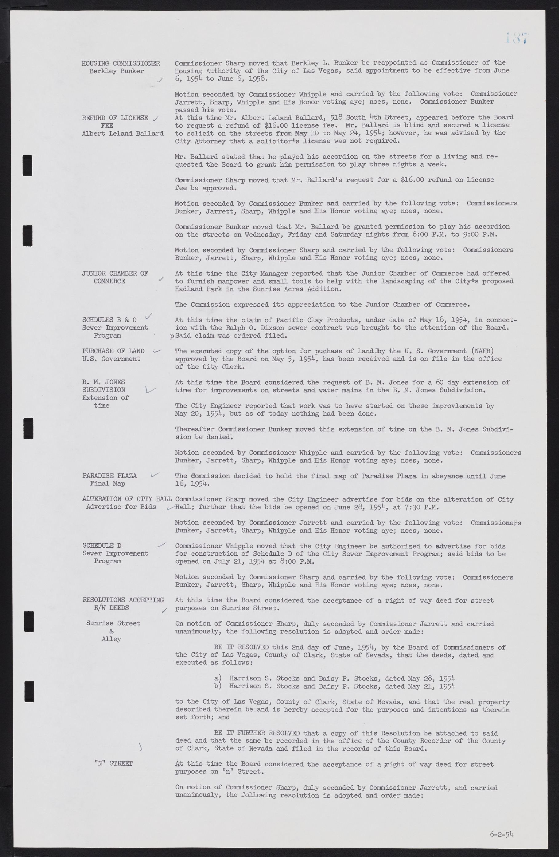 Las Vegas City Commission Minutes, February 17, 1954 to September 21, 1955, lvc000009-193