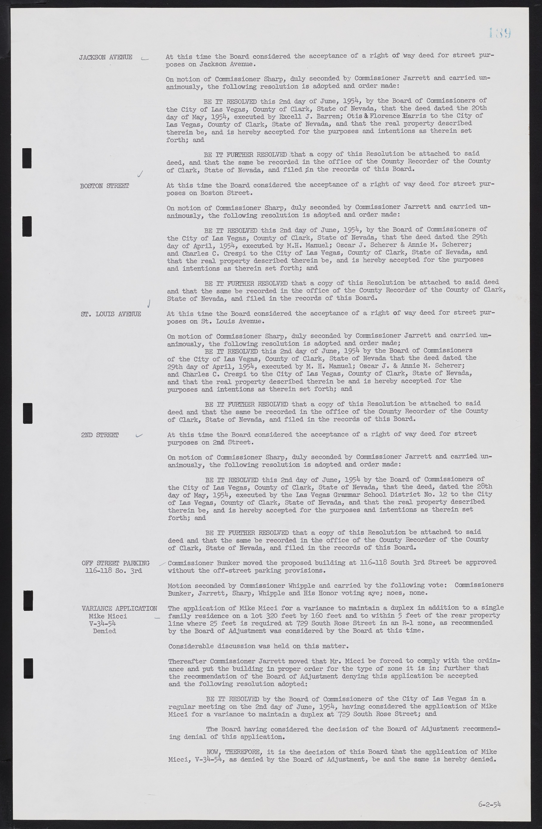 Las Vegas City Commission Minutes, February 17, 1954 to September 21, 1955, lvc000009-195