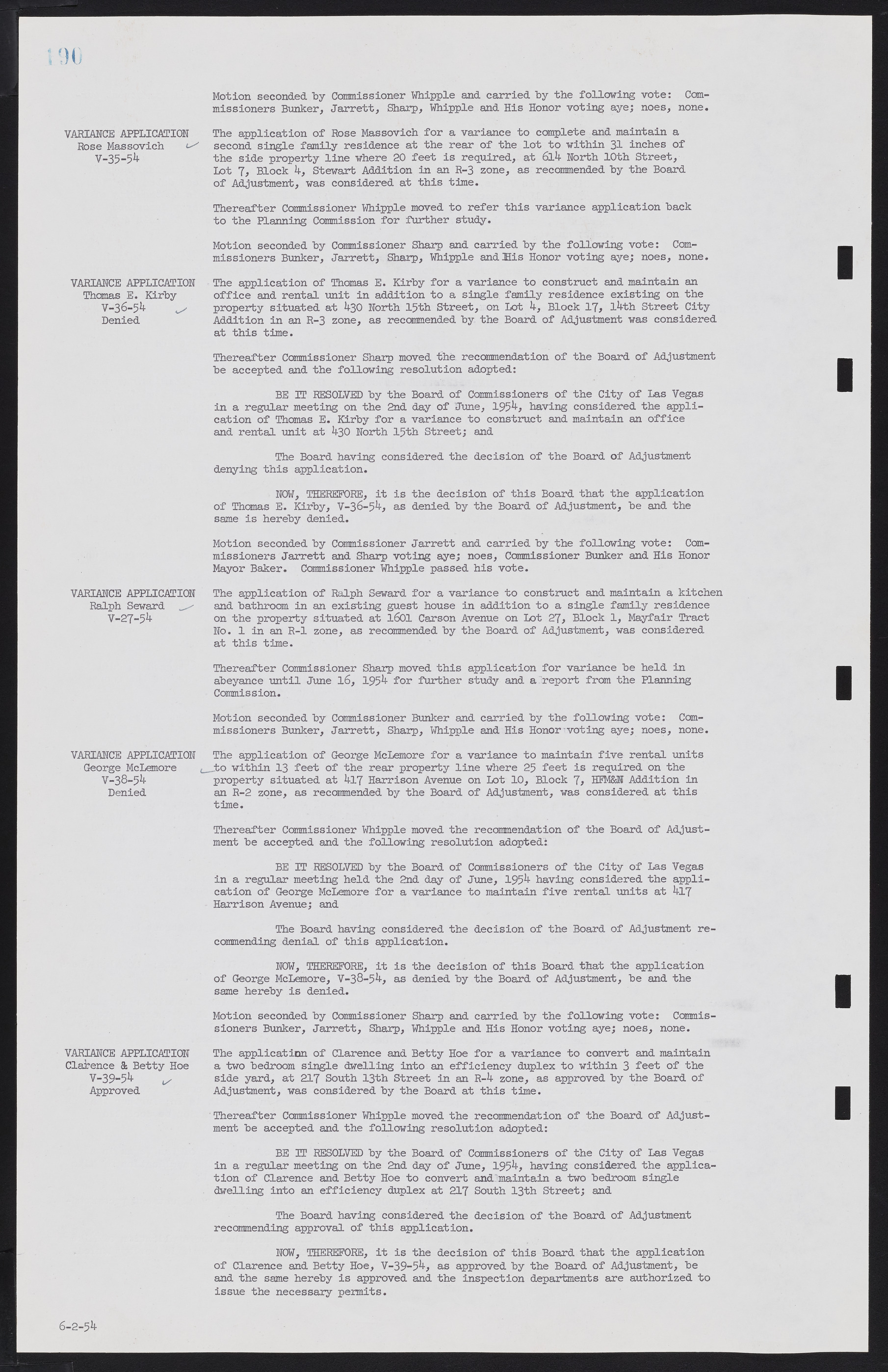 Las Vegas City Commission Minutes, February 17, 1954 to September 21, 1955, lvc000009-196