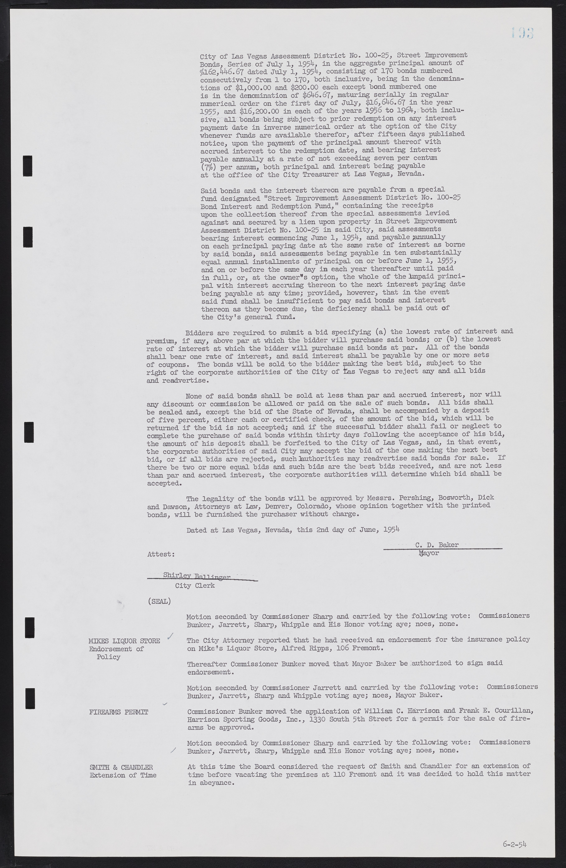 Las Vegas City Commission Minutes, February 17, 1954 to September 21, 1955, lvc000009-199