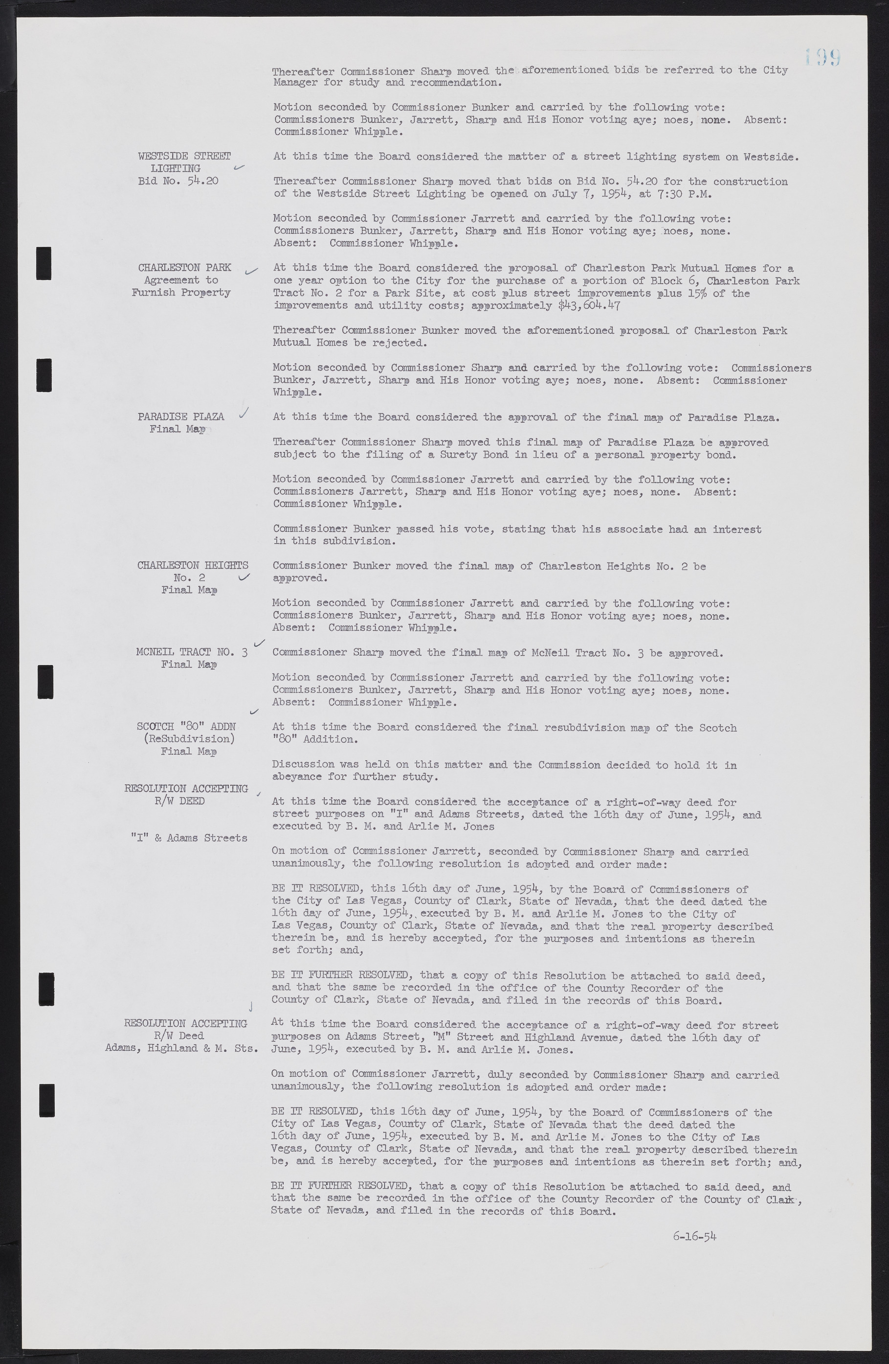 Las Vegas City Commission Minutes, February 17, 1954 to September 21, 1955, lvc000009-205