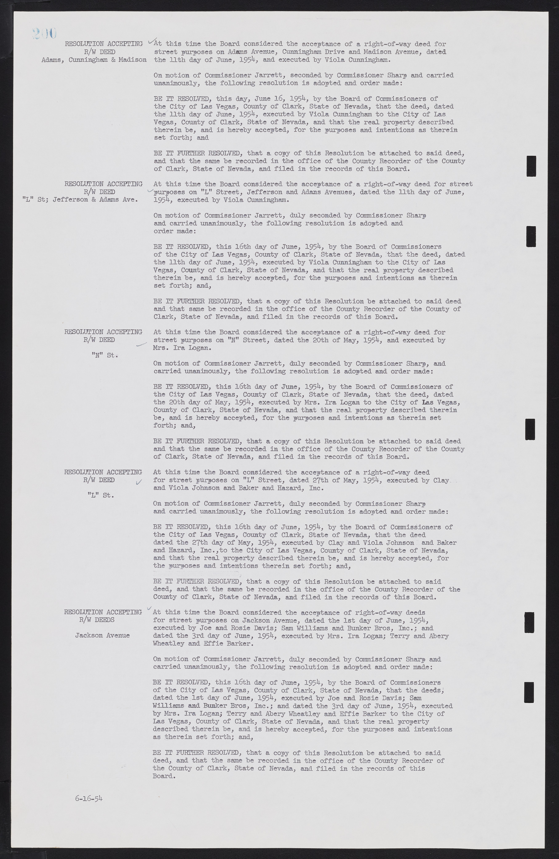 Las Vegas City Commission Minutes, February 17, 1954 to September 21, 1955, lvc000009-206