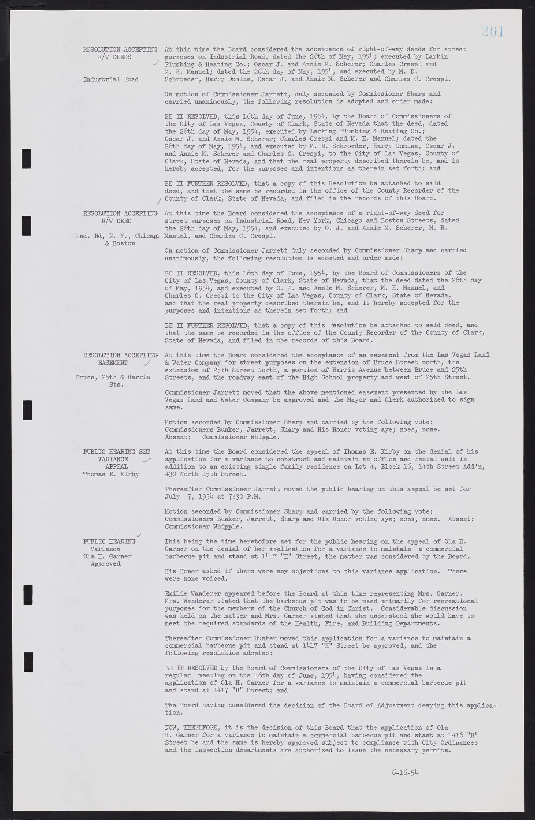 Las Vegas City Commission Minutes, February 17, 1954 to September 21, 1955, lvc000009-207