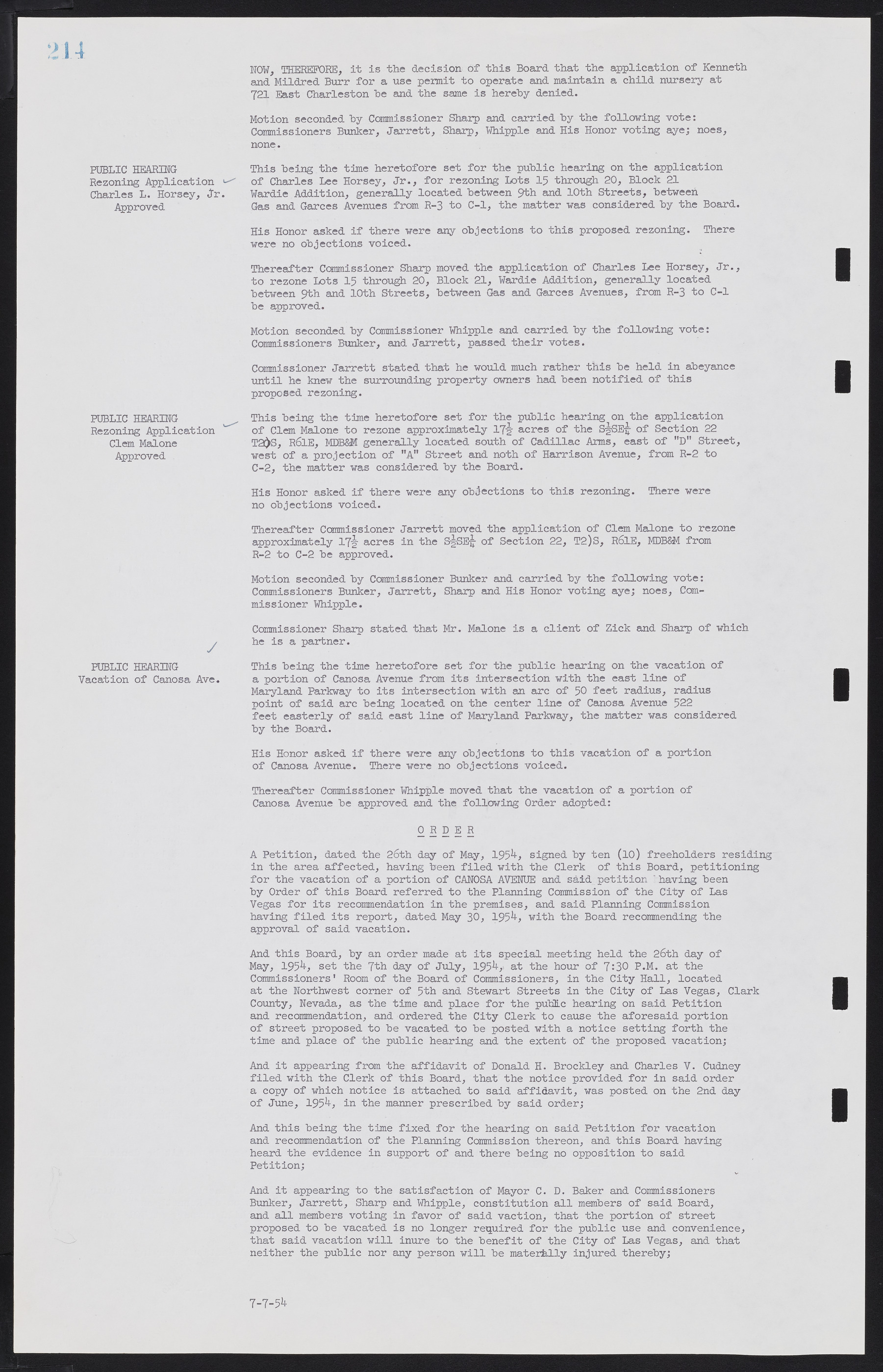 Las Vegas City Commission Minutes, February 17, 1954 to September 21, 1955, lvc000009-220