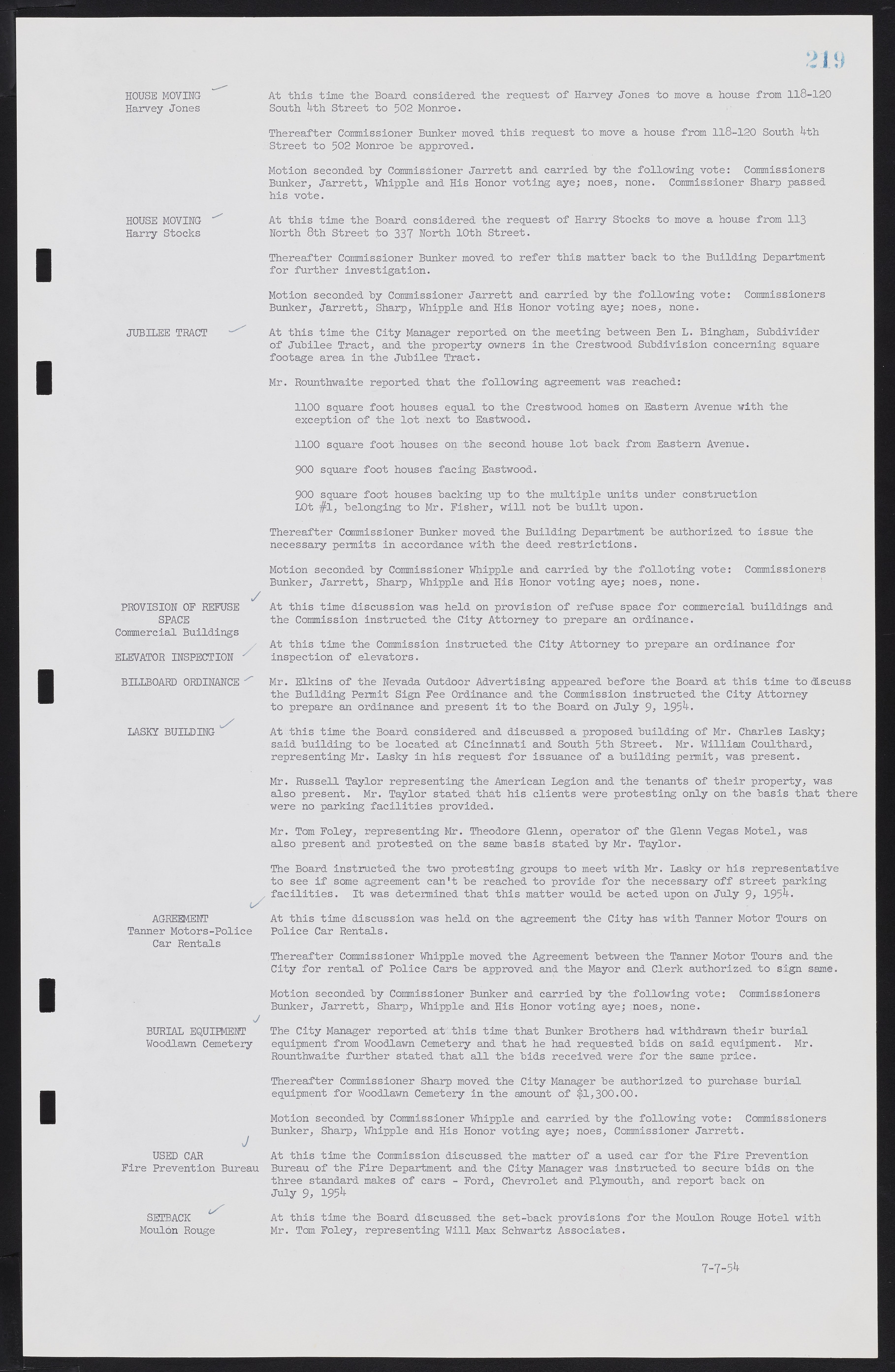 Las Vegas City Commission Minutes, February 17, 1954 to September 21, 1955, lvc000009-225