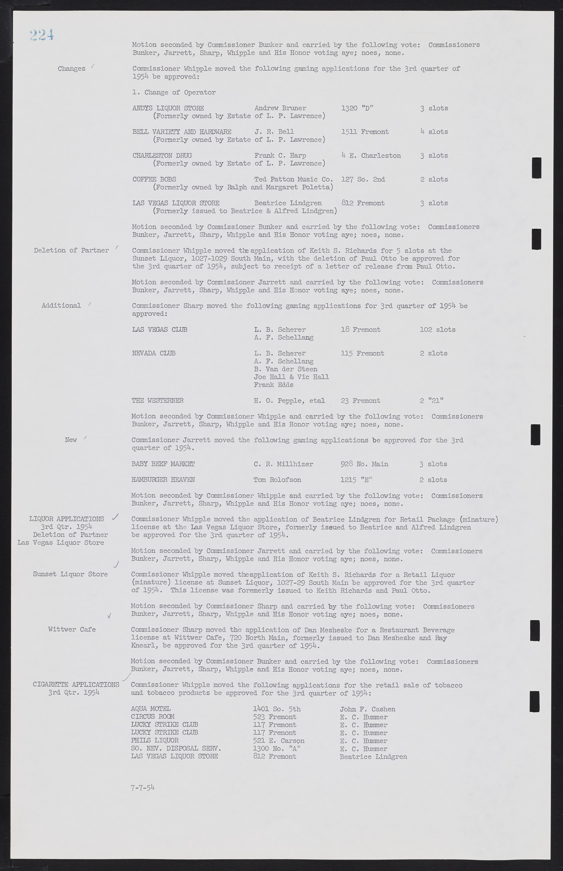 Las Vegas City Commission Minutes, February 17, 1954 to September 21, 1955, lvc000009-230