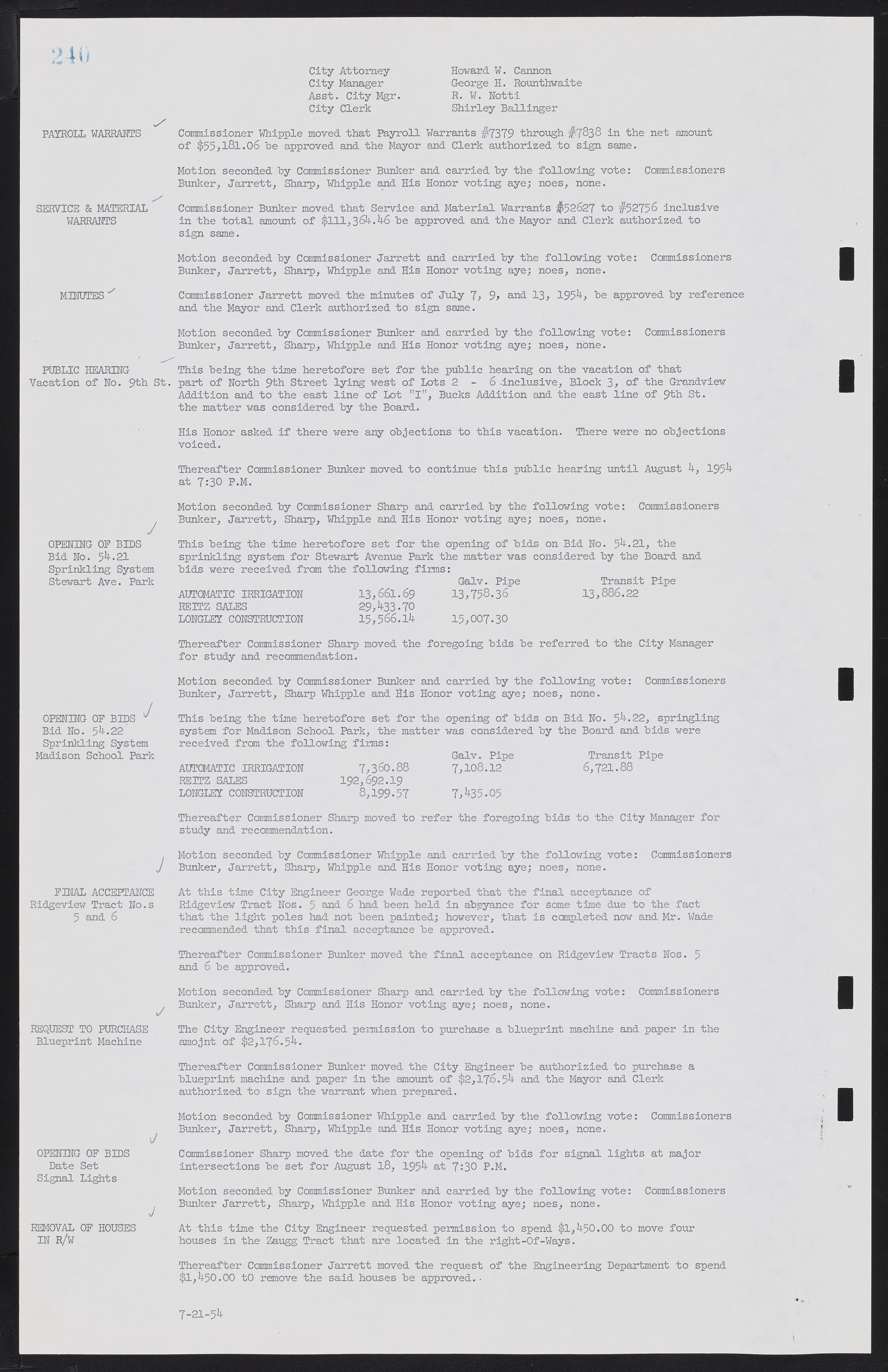 Las Vegas City Commission Minutes, February 17, 1954 to September 21, 1955, lvc000009-246