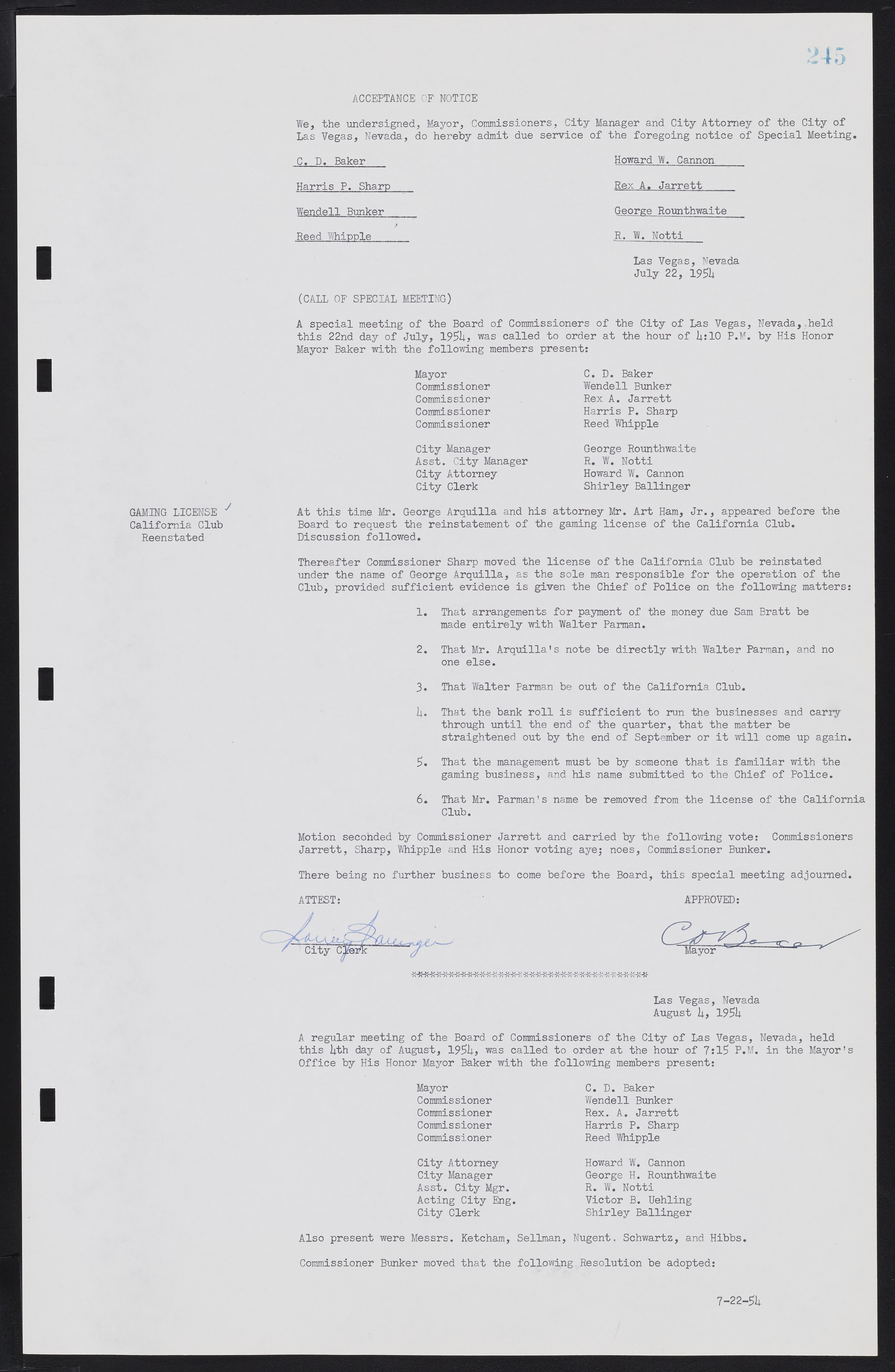 Las Vegas City Commission Minutes, February 17, 1954 to September 21, 1955, lvc000009-251