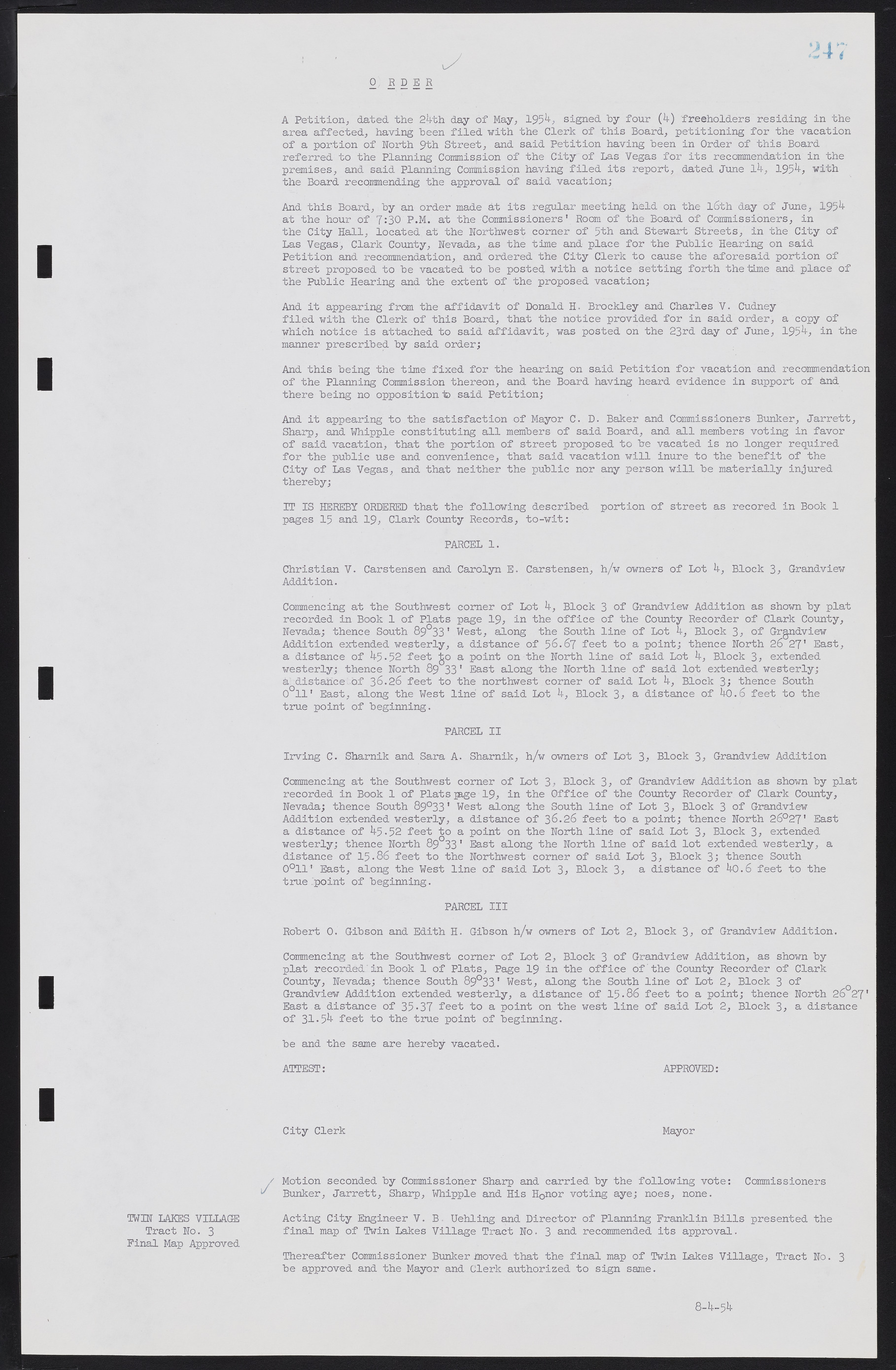 Las Vegas City Commission Minutes, February 17, 1954 to September 21, 1955, lvc000009-253