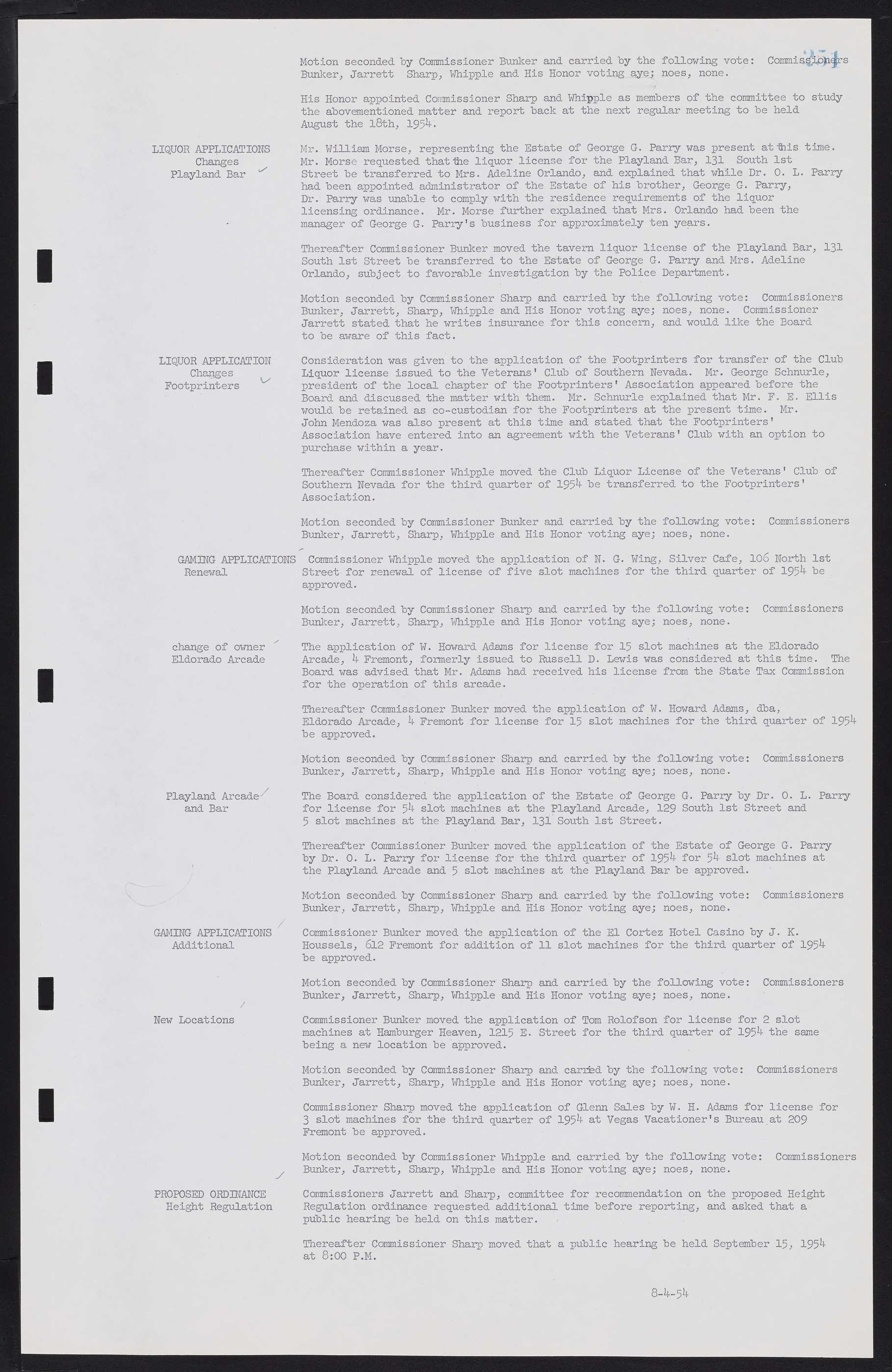 Las Vegas City Commission Minutes, February 17, 1954 to September 21, 1955, lvc000009-257