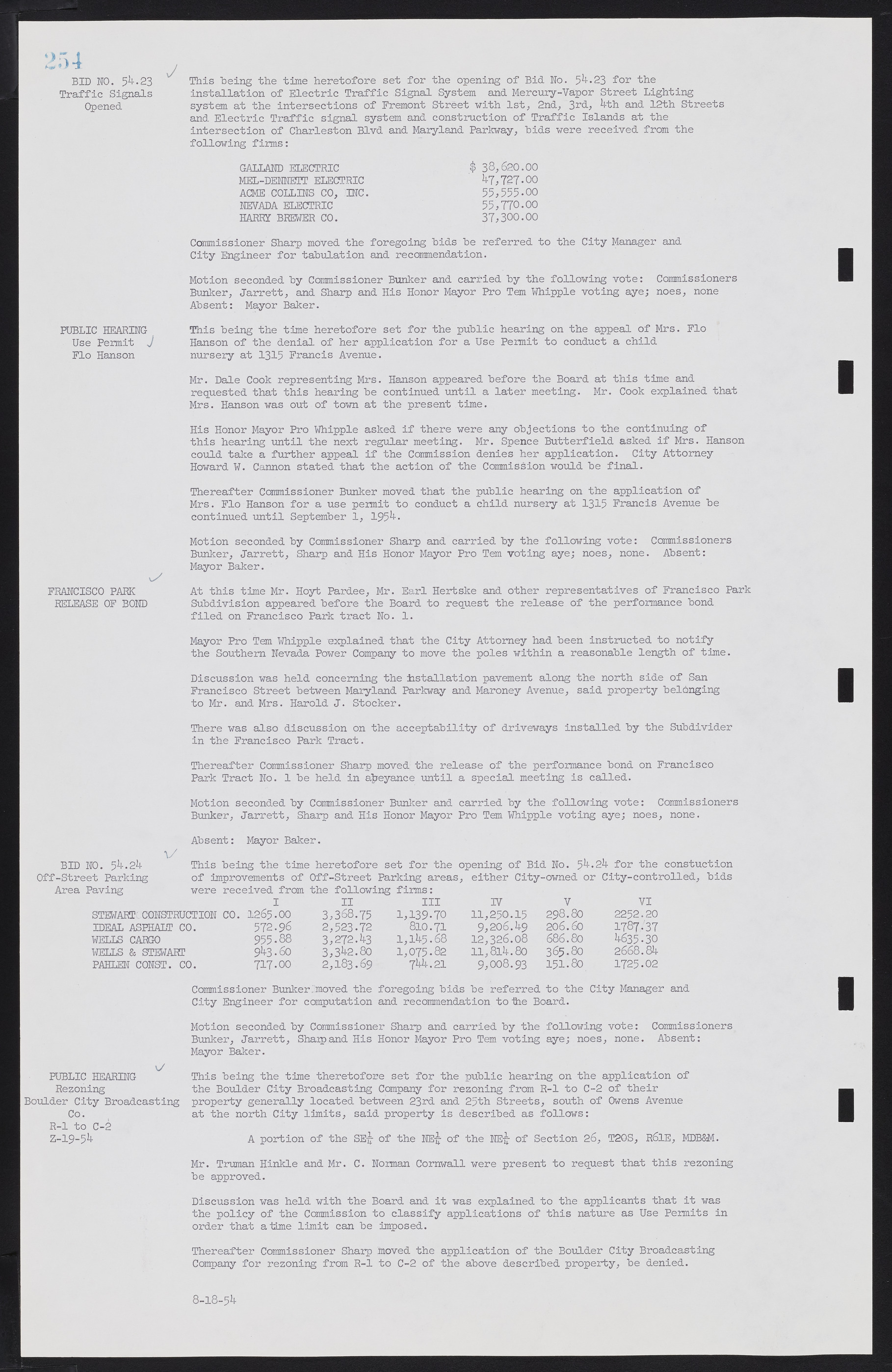 Las Vegas City Commission Minutes, February 17, 1954 to September 21, 1955, lvc000009-260