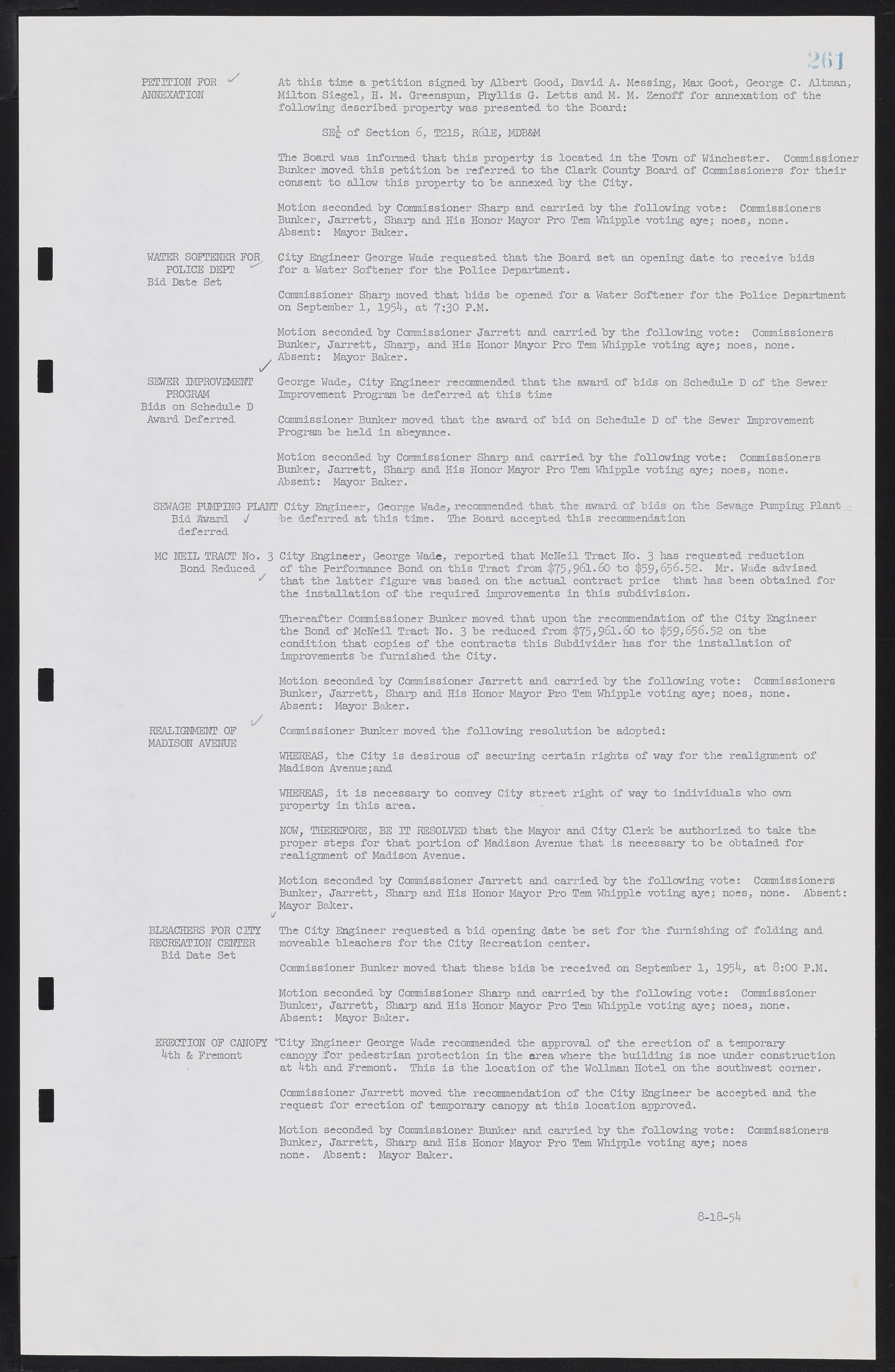 Las Vegas City Commission Minutes, February 17, 1954 to September 21, 1955, lvc000009-267