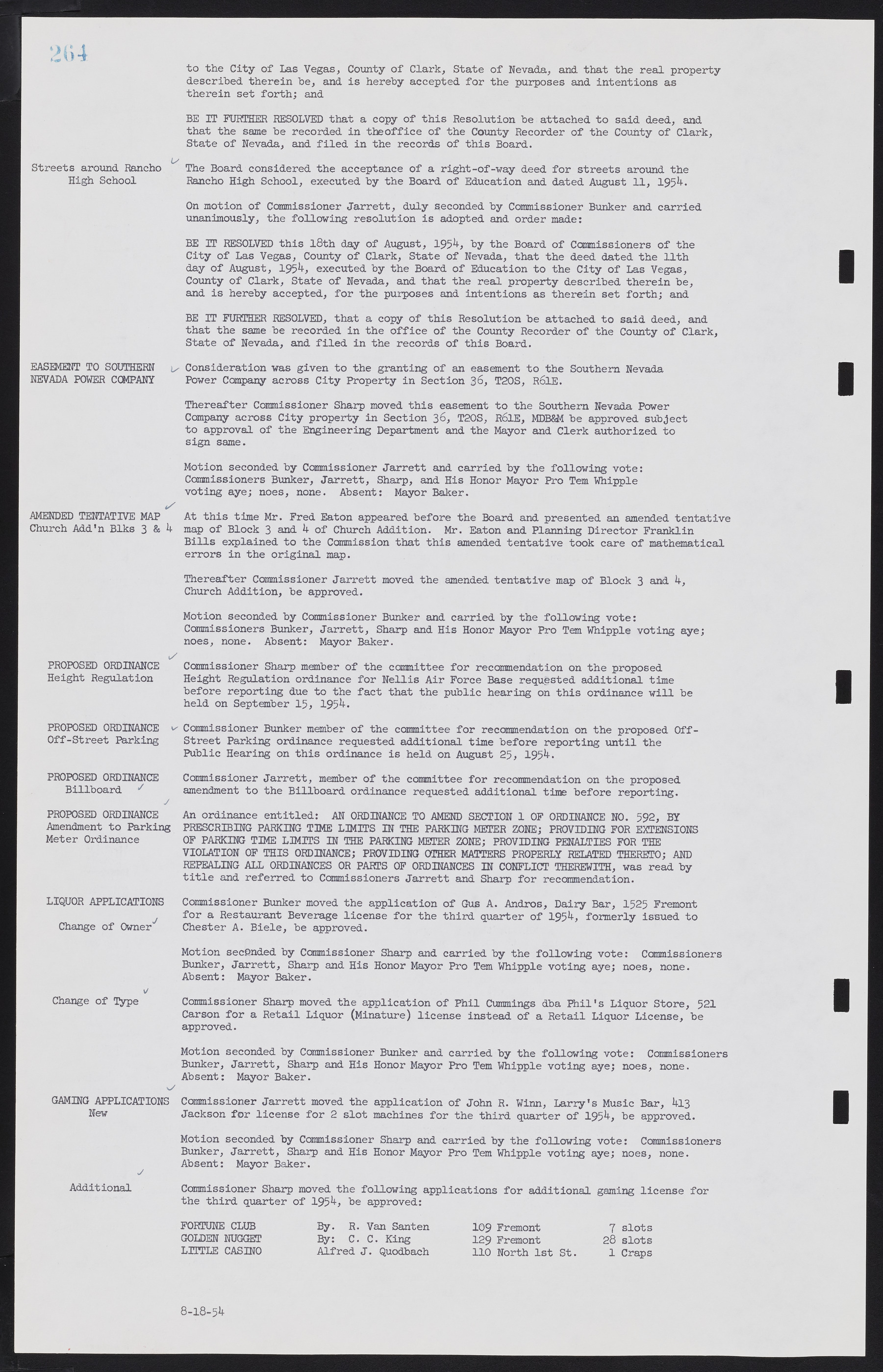 Las Vegas City Commission Minutes, February 17, 1954 to September 21, 1955, lvc000009-270