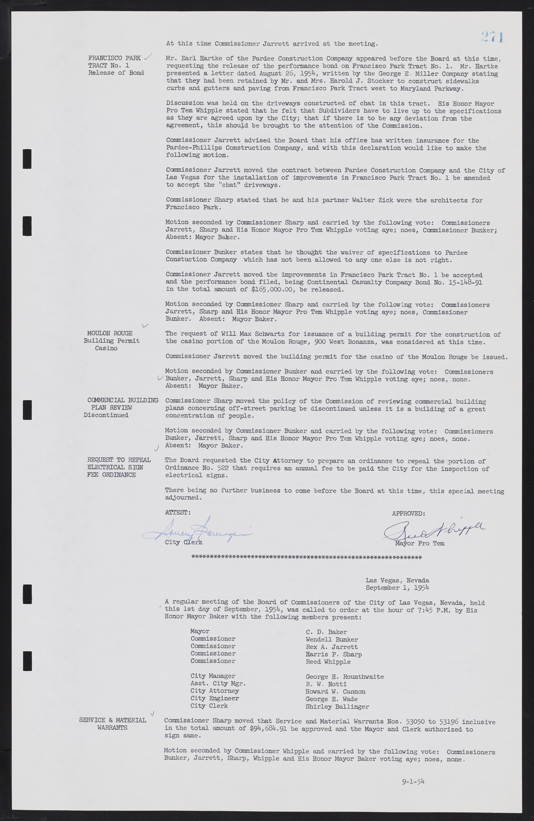 Las Vegas City Commission Minutes, February 17, 1954 to September 21, 1955, lvc000009-277