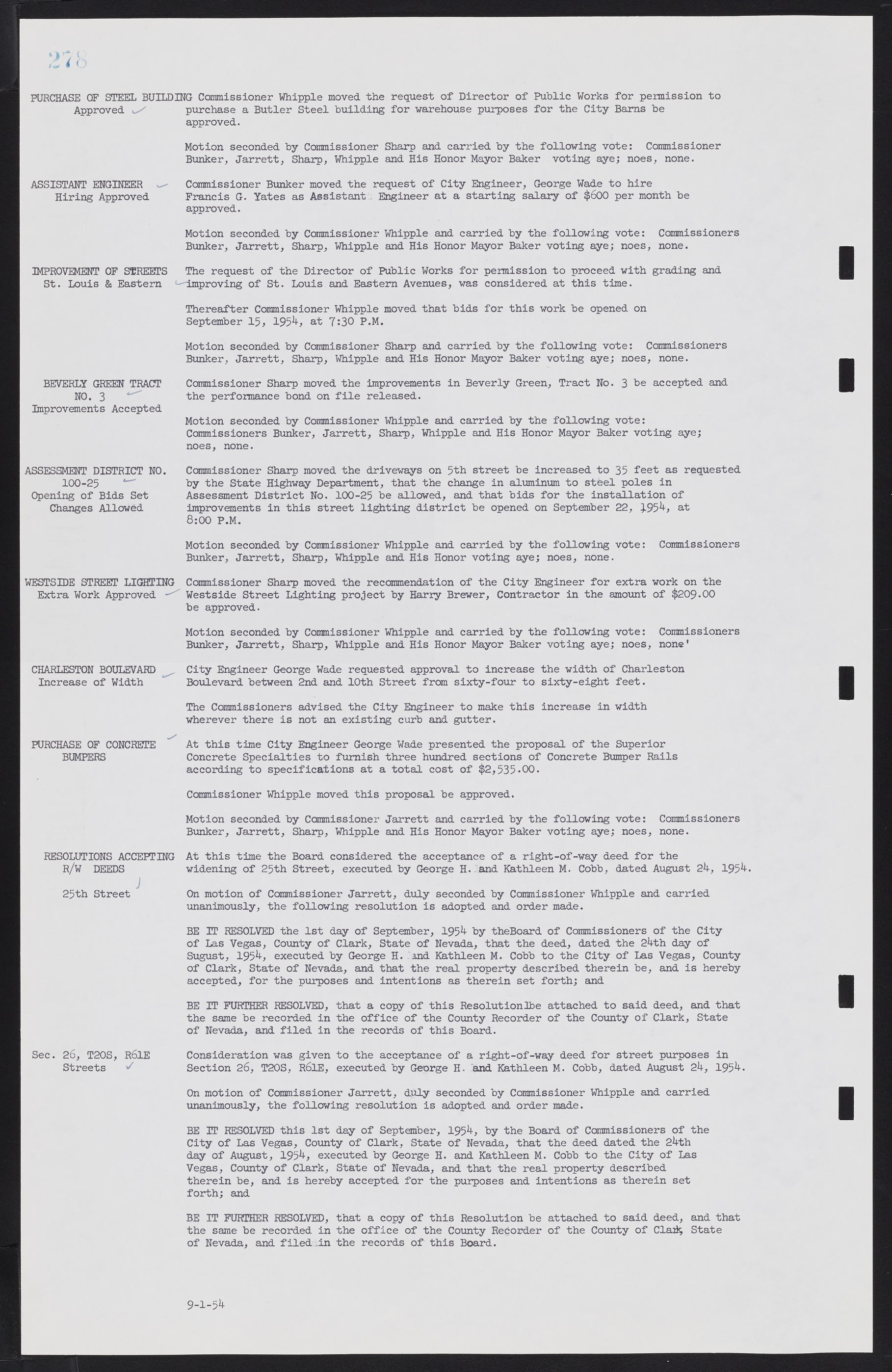 Las Vegas City Commission Minutes, February 17, 1954 to September 21, 1955, lvc000009-284