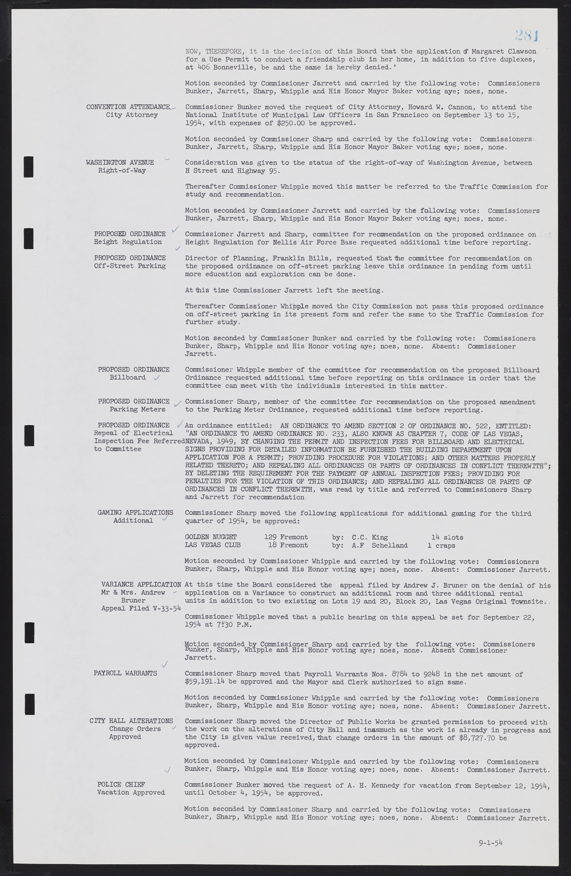 Las Vegas City Commission Minutes, February 17, 1954 to September 21, 1955, lvc000009-287