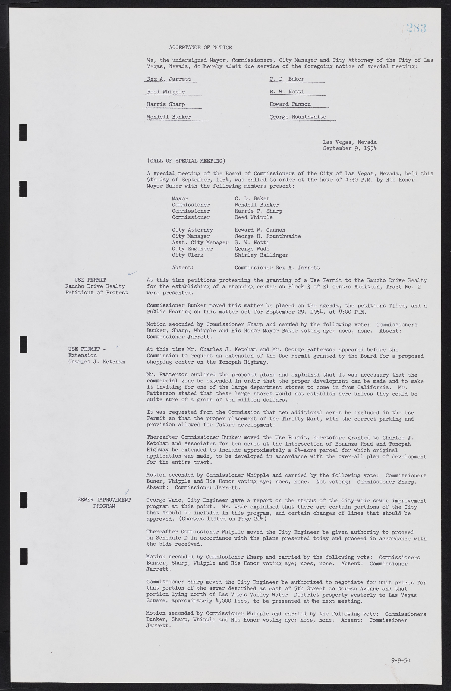 Las Vegas City Commission Minutes, February 17, 1954 to September 21, 1955, lvc000009-289