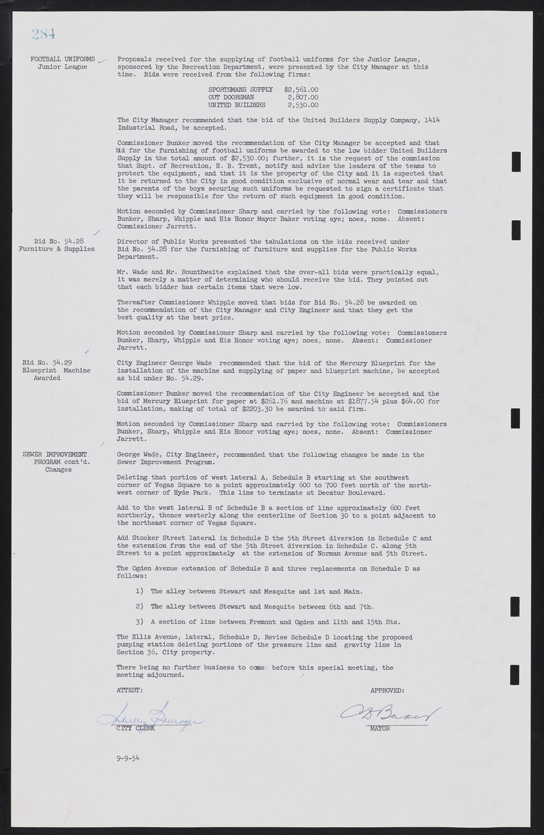 Las Vegas City Commission Minutes, February 17, 1954 to September 21, 1955, lvc000009-290