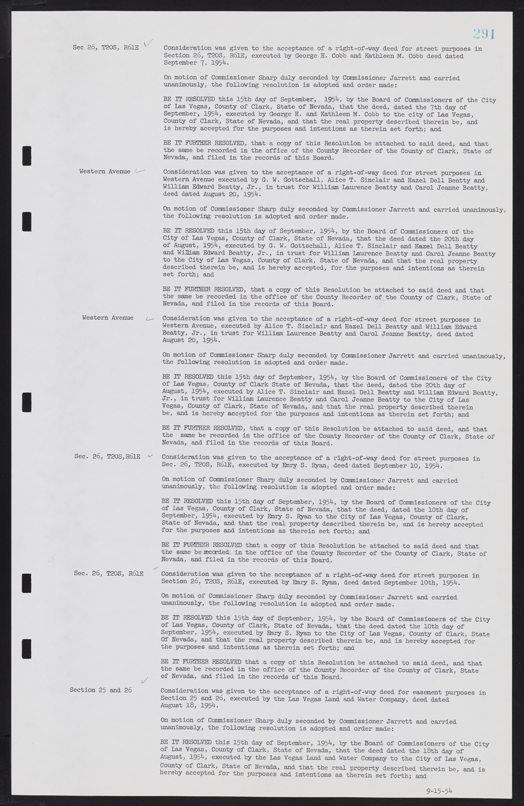 Las Vegas City Commission Minutes, February 17, 1954 to September 21, 1955, lvc000009-297