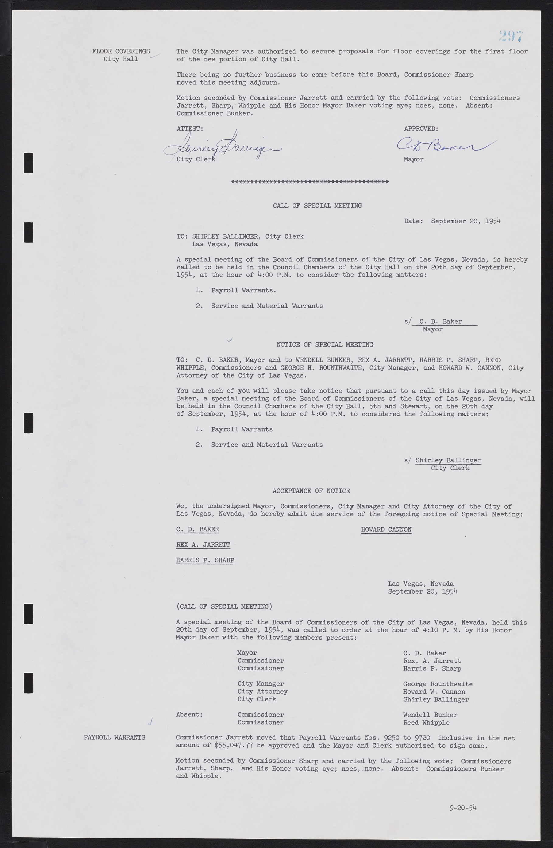 Las Vegas City Commission Minutes, February 17, 1954 to September 21, 1955, lvc000009-303