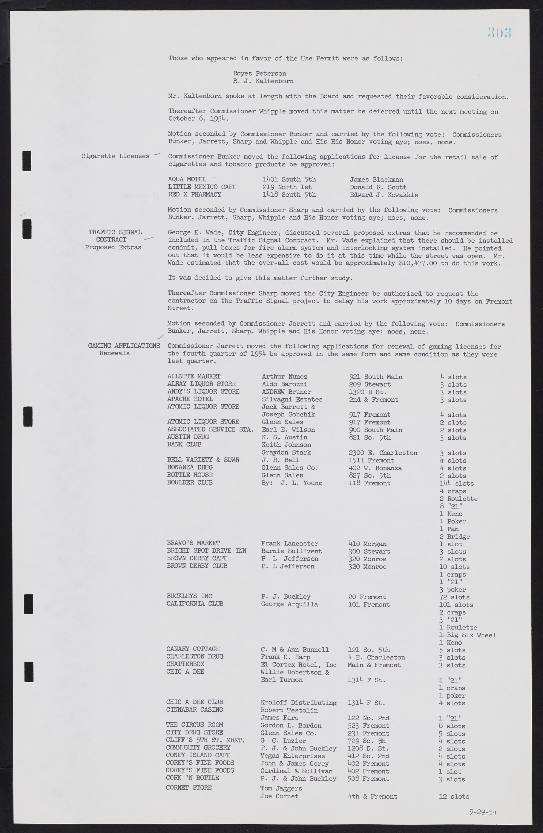 Las Vegas City Commission Minutes, February 17, 1954 to September 21, 1955, lvc000009-309